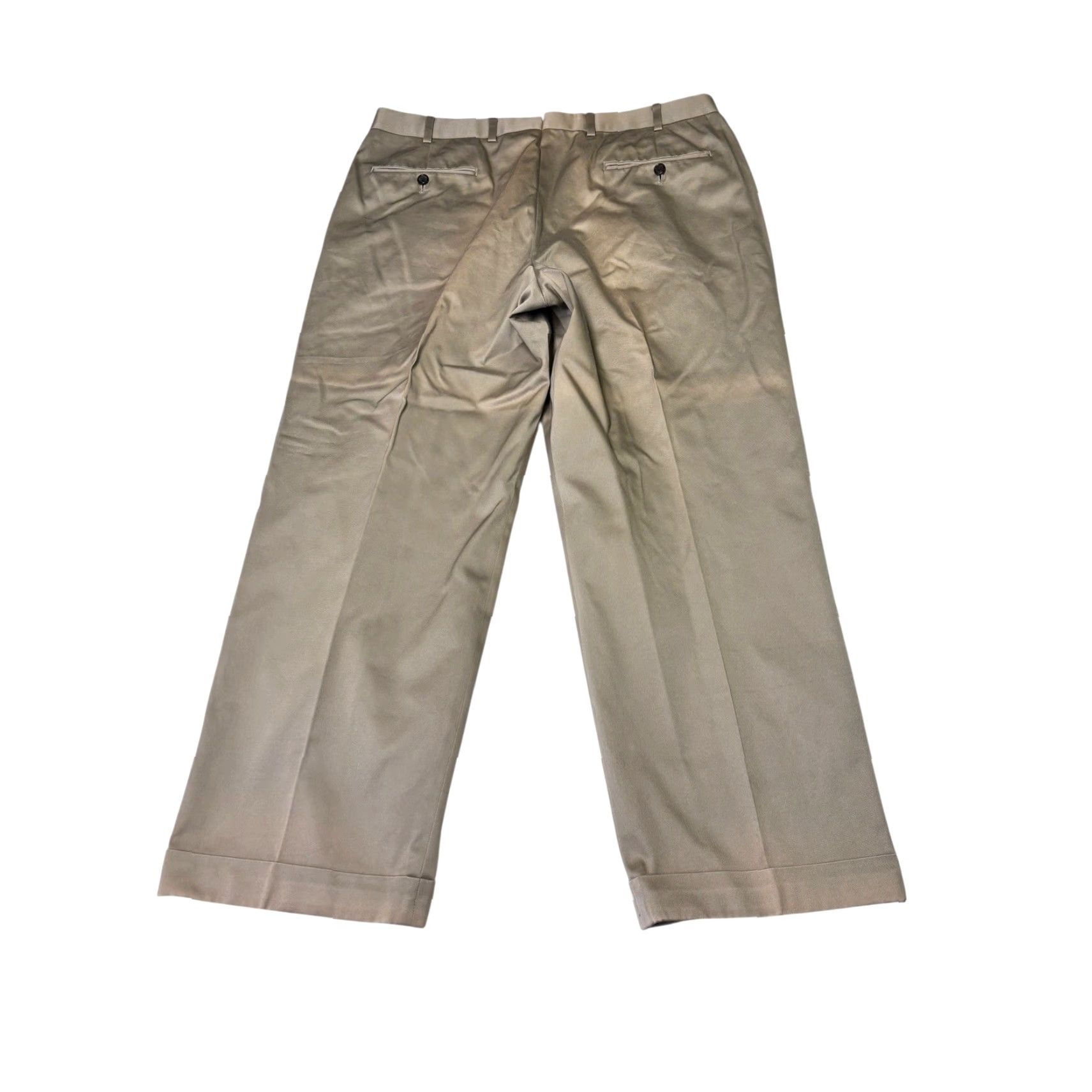 Brooks Brothers Brooks Brothers Country Club Mens Pleated Chino Pants Beige Cuffed 38 Regular Straight Pants Size US 38 / EU 54 - 6 Thumbnail