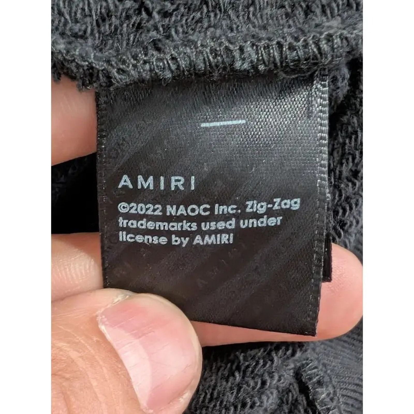 Amiri o1rshd1 Amiri x Zig Zag Hoodie in Black Size US M / EU 48-50 / 2 - 18 Thumbnail