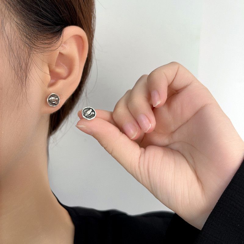 Jewelry × Sterling Silver Crazy Earrings One Pairs Chrome Jewelry Size ONE SIZE - 2 Thumbnail