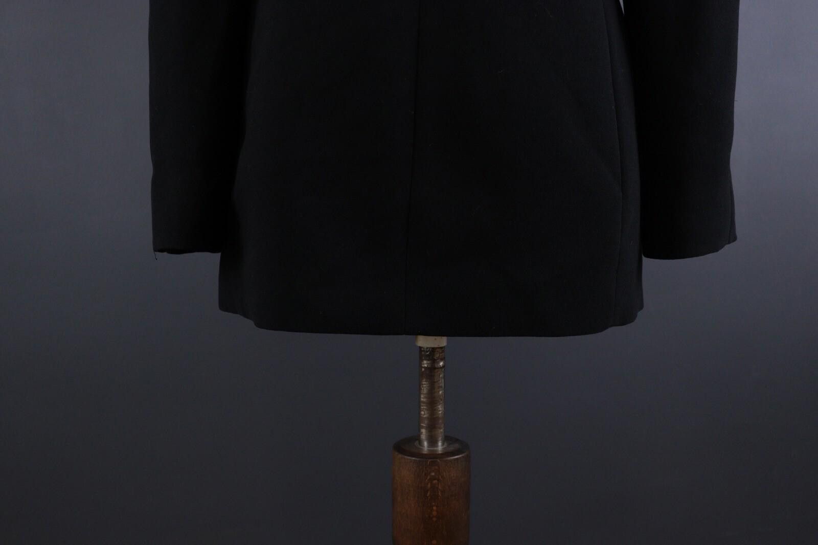 Designer Max Mara Black Wool Single Coat Jakcet GB 14 US 12 IT 46 Size XL / US 12-14 / IT 48-50 - 10 Thumbnail