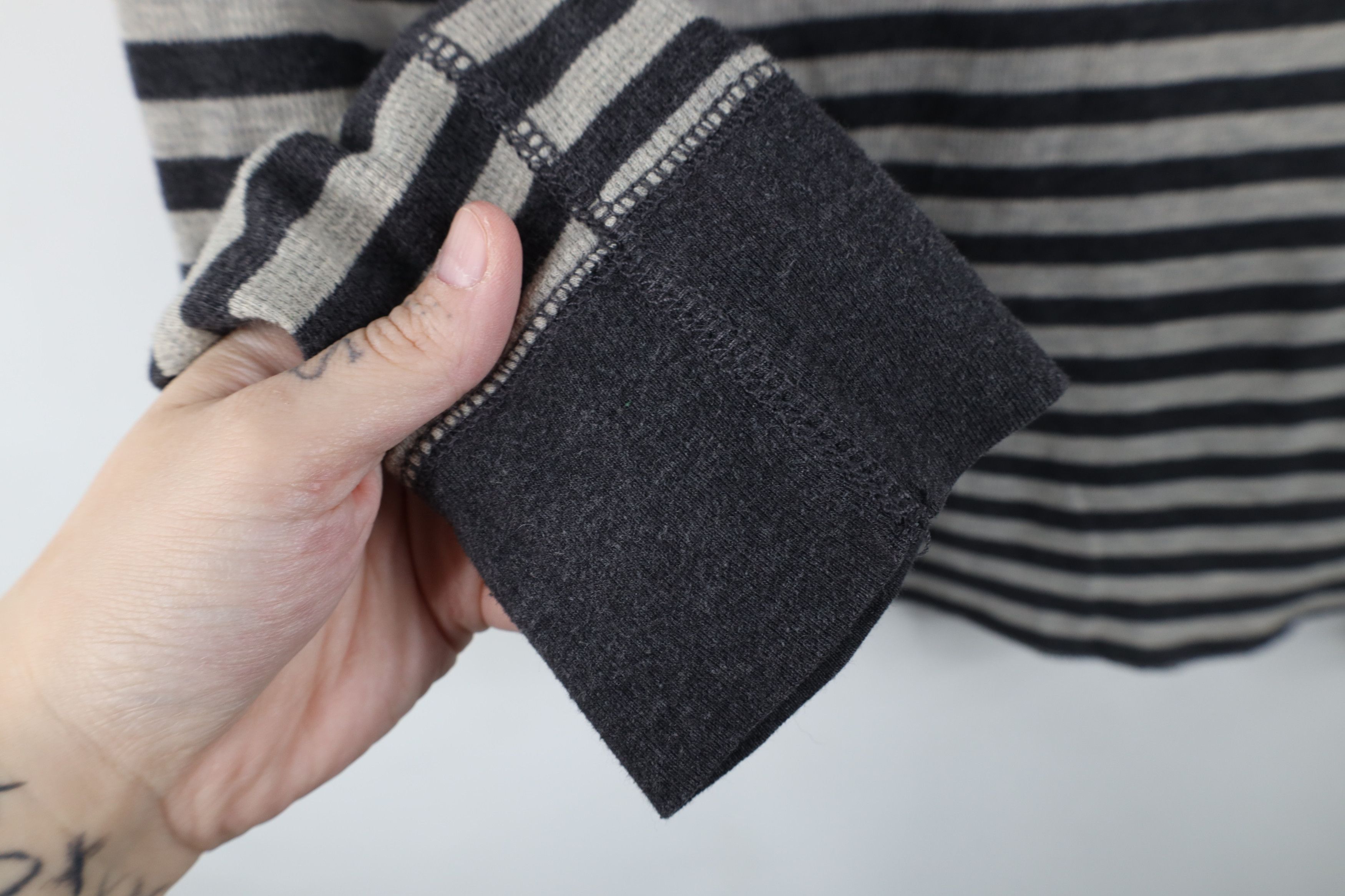 Gap Vintage Gap Striped Thermal Waffle Knit Long Sleeve T-Shirt Size US M / EU 48-50 / 2 - 6 Thumbnail