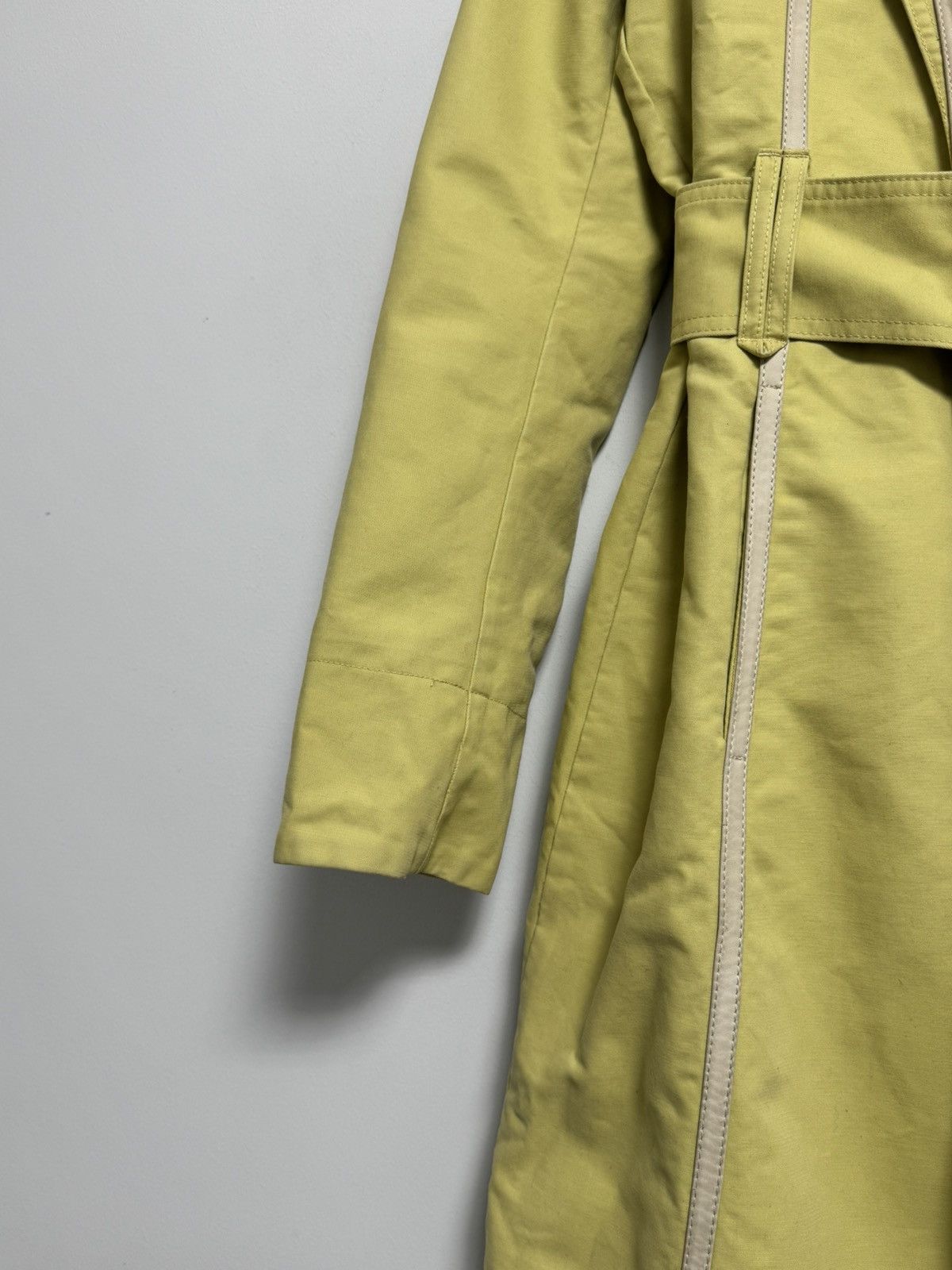Diesel Diesel Vintage 90s Cotton Trench Coat Y2K Lemon Sz S Size S / US 4 / IT 40 - 5 Thumbnail