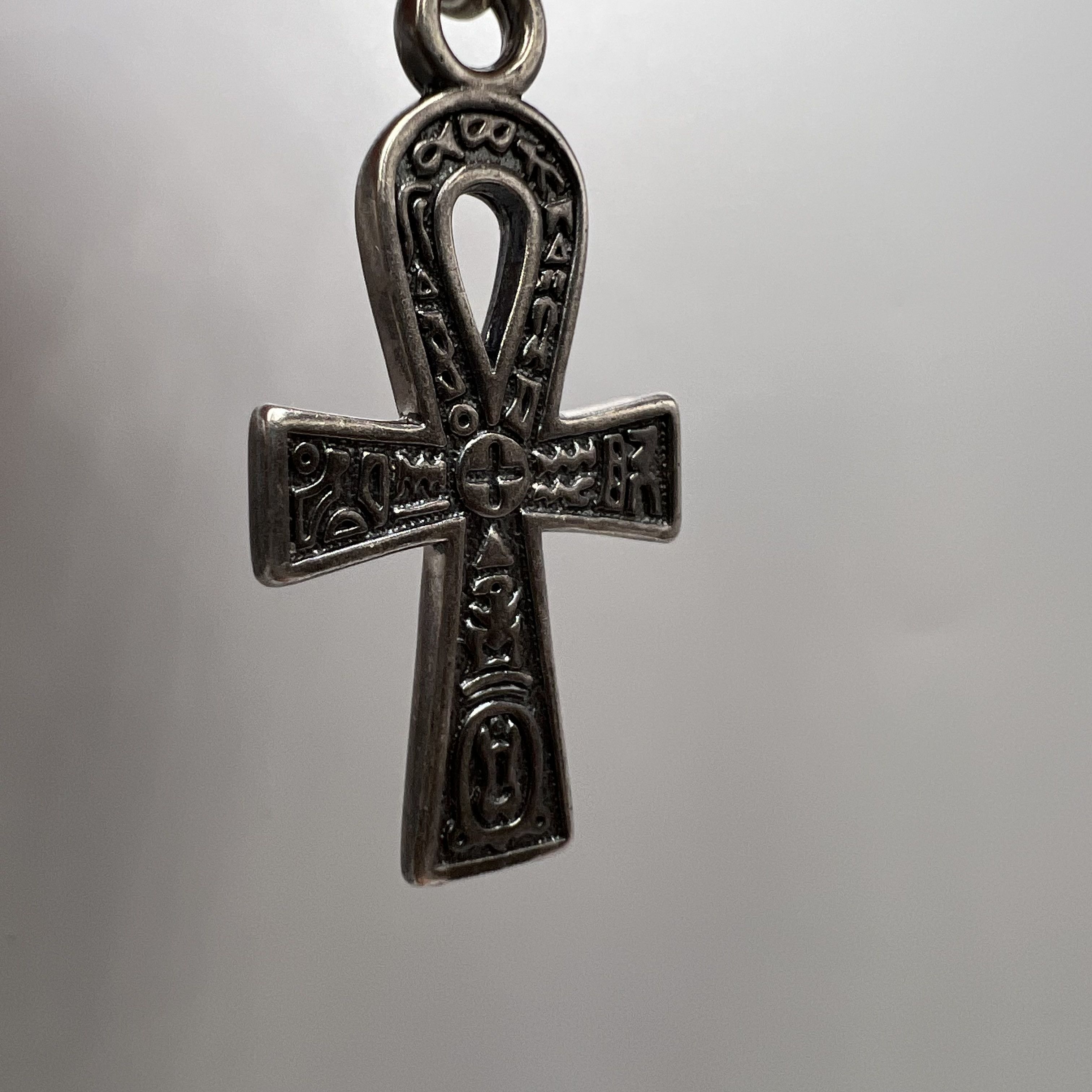 Sterling Silver Vintage Cross Pendant Icon Sterling Silver 925 Jewelry 6g Size ONE SIZE - 4 Thumbnail