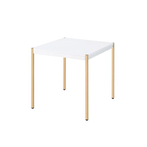 Designer × Homemade ACME Otrac End Table in White & Gold Finish LV00035 Size US L / EU 52-54 / 3 - 6 Thumbnail