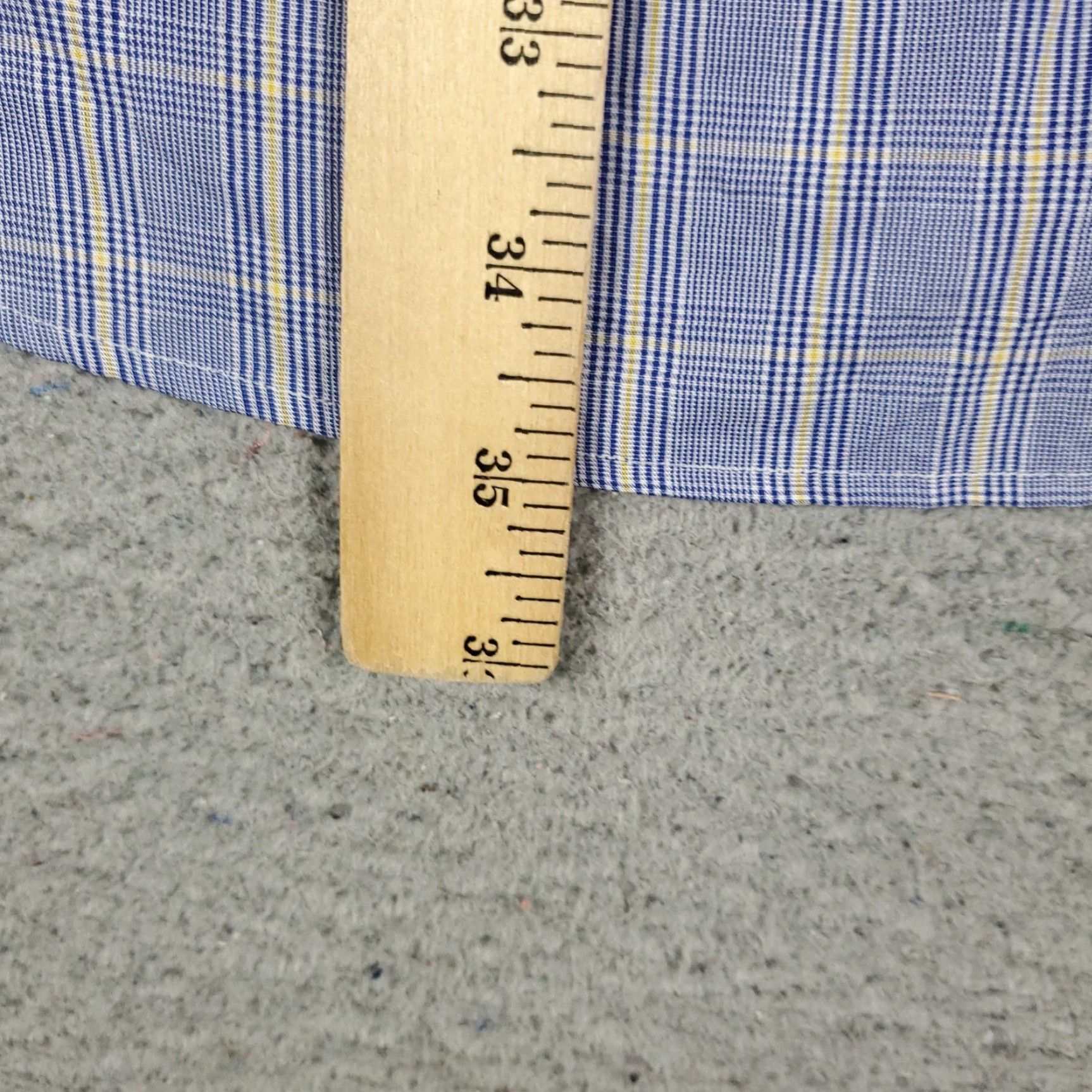 Ralph Lauren Ralph Lauren Shirt Mens 16 Blue Plaid Yarmouth Pony Dress Button Up Shirt Size 42R - 4 Thumbnail