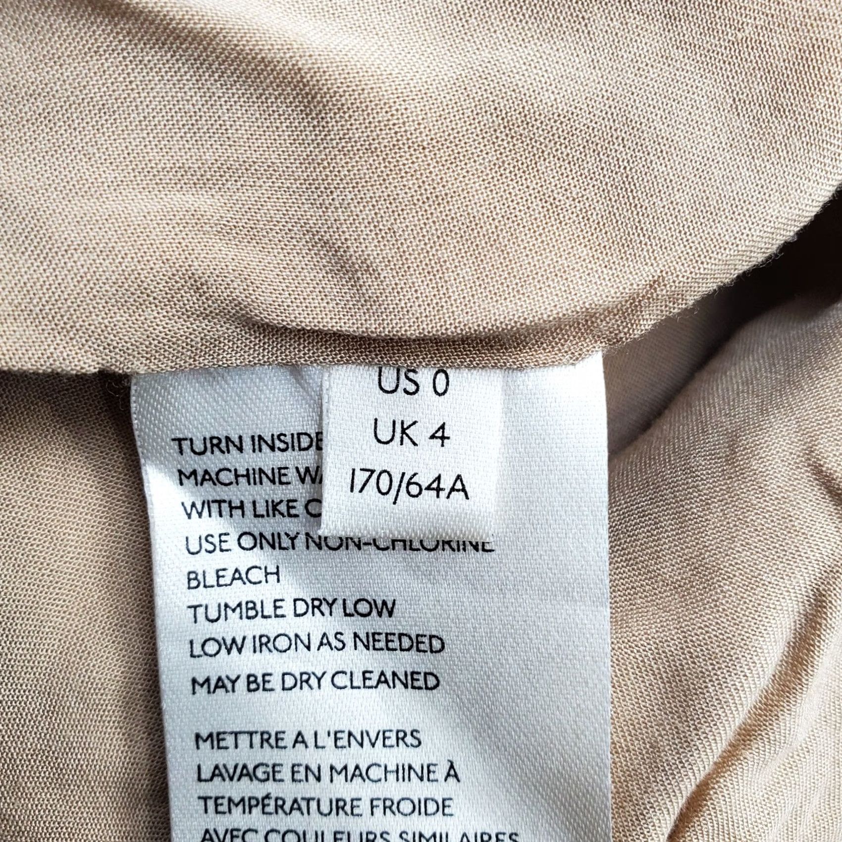 Free People Free People A-Line Mini Skirt Womens 0 Tan Lined Crushed Velvet Zip Pockets Size 25" / US 0 / IT 36 - 6 Thumbnail
