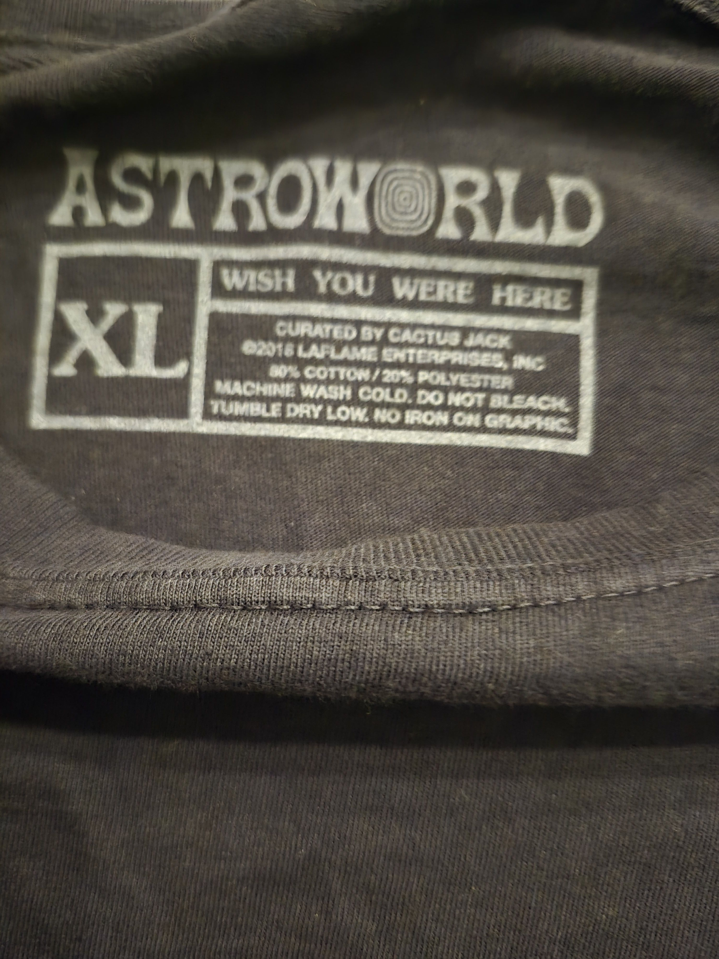 Travis Scott Travis Scott AstroWorld Staff Tour Tee Size XL Size US XL / EU 56 / 4 - 4 Thumbnail