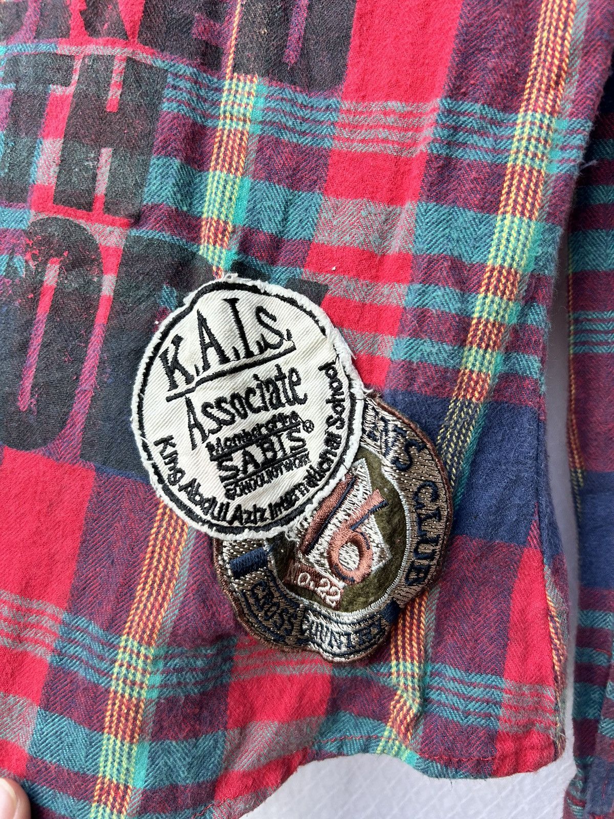 Isamu Katayama Backlash × Japanese Brand × Yasuyuki Ishii 💸BINDINGOFFER💸Japanese majorena poem plaid shirt Size US S / EU 44-46 / 1 - 7 Thumbnail
