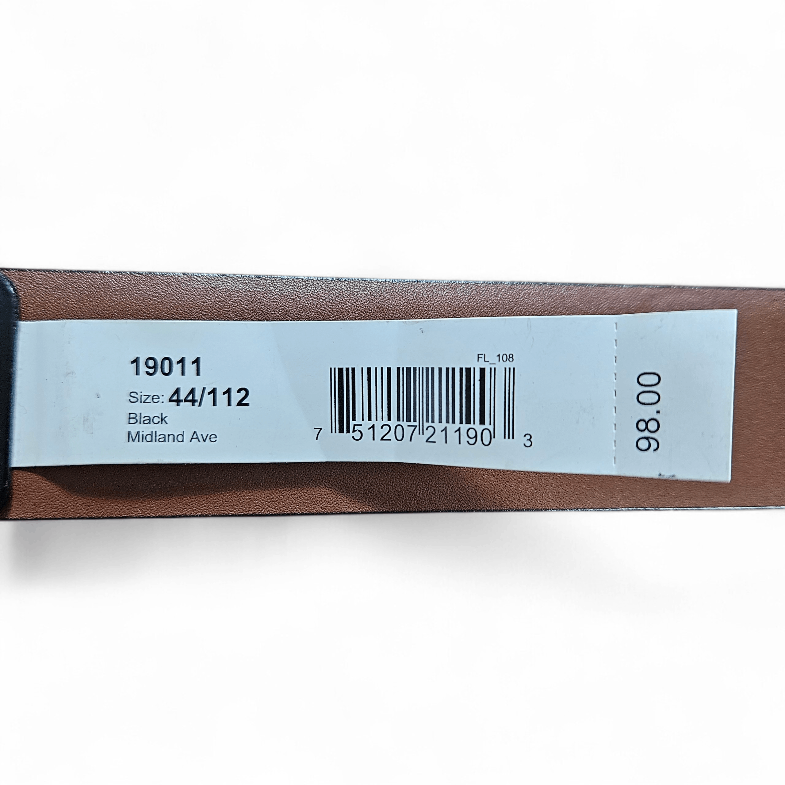 Allen Edmonds Allen Edmonds 43-48" Belt Midland Black Smoothe Leather Size 44 - 12 Thumbnail