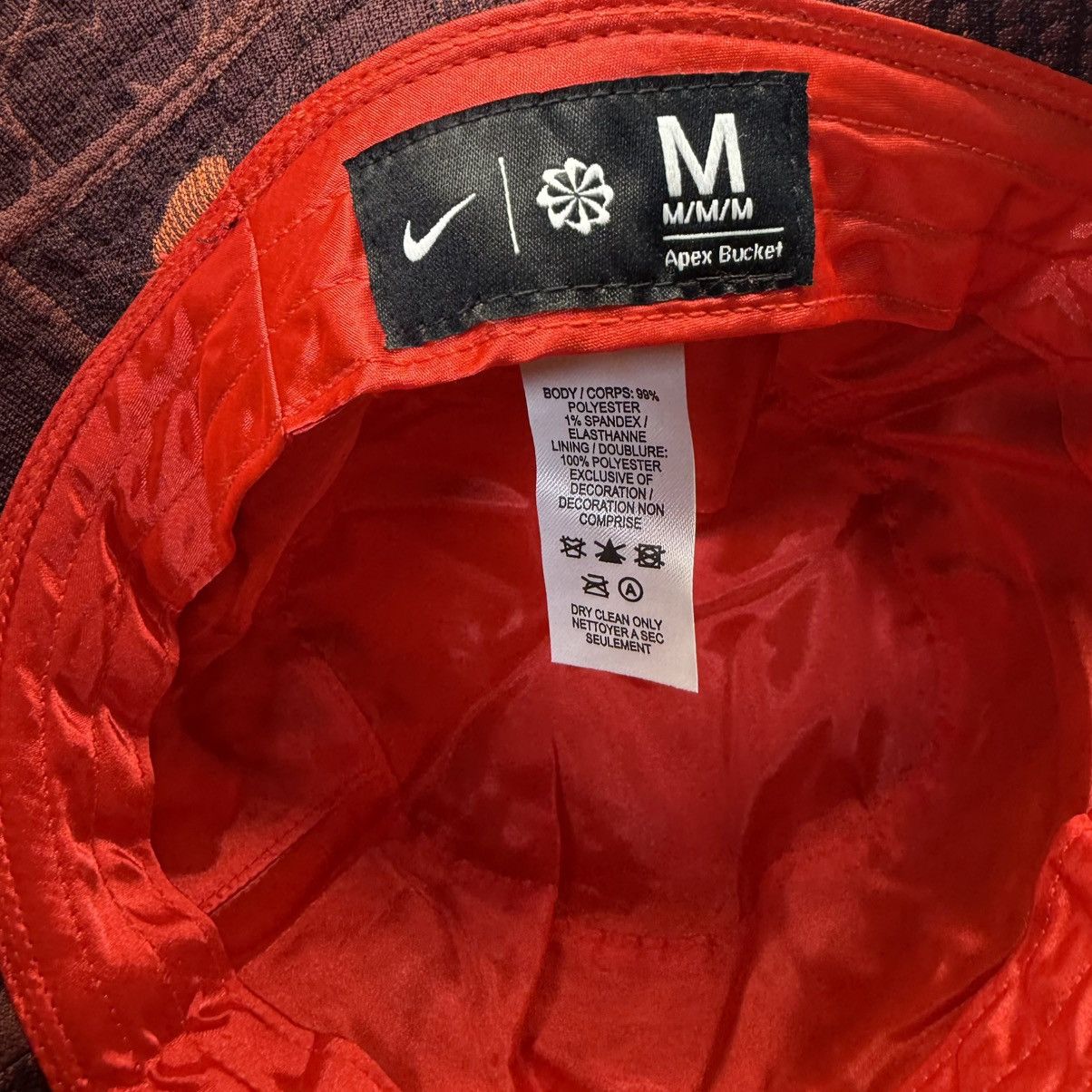 Nike Nike Naomi Osaka Tennis Apex Bucket Hat Red Adult Unisex Size ONE SIZE - 6 Thumbnail