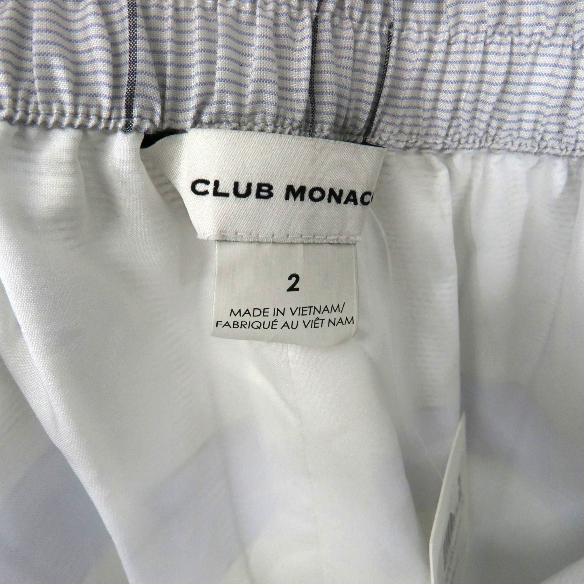 Club Monaco Club Monaco Plaid Maxi Skirt Blue Mix Size 2 Elastic Waist N Size 26" / US 2 / IT 38 - 4 Thumbnail