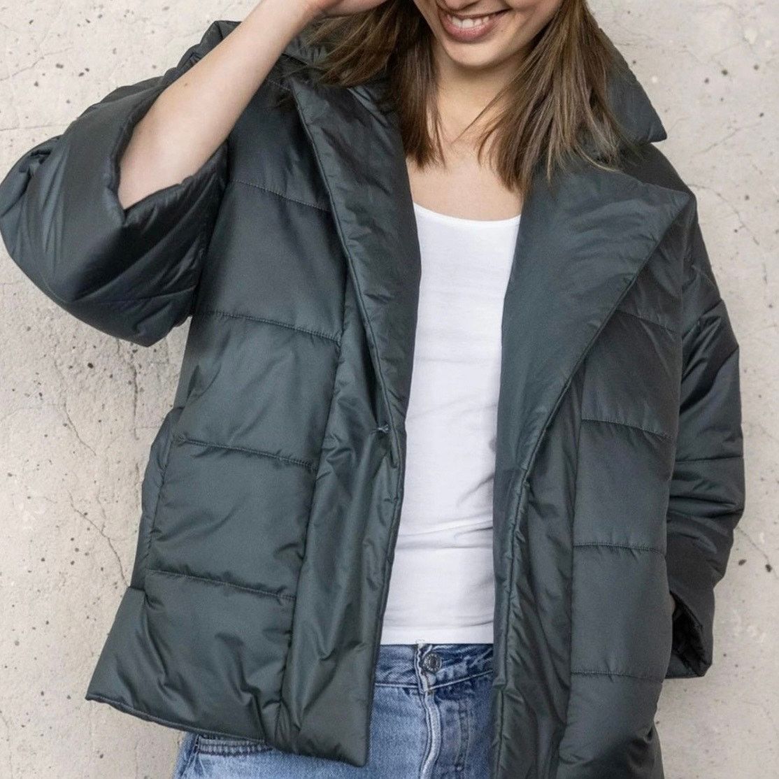 Other Lilla P Notch Collar Quilted Jacket Size XS / US 0-2 / IT 36-38 - 5 Thumbnail