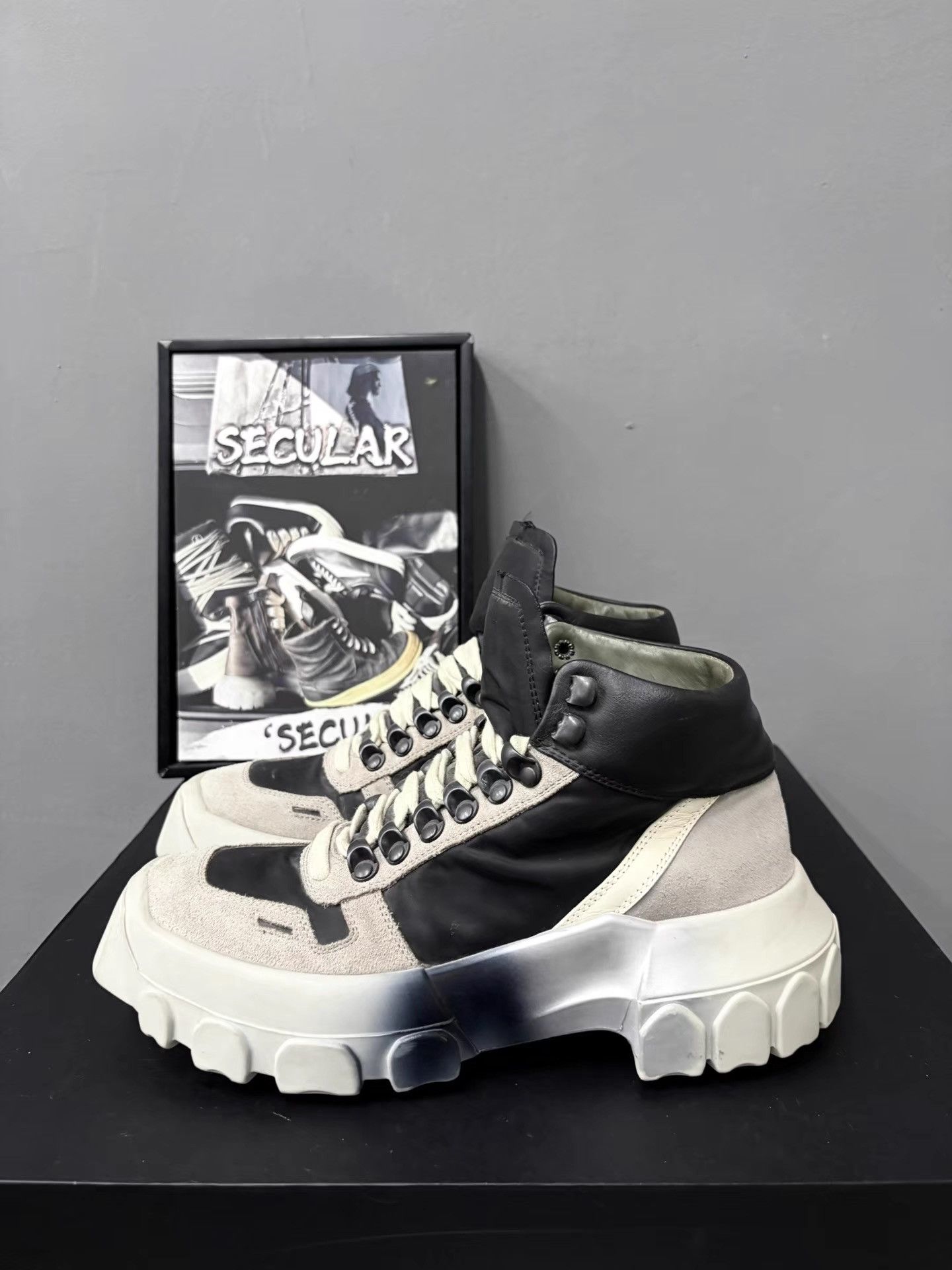 Rick Owens Rick Owens 19SS Mainline Octopus Sole Tank Boots K34 Size US 7.5 / IT 37.5 - 4 Thumbnail