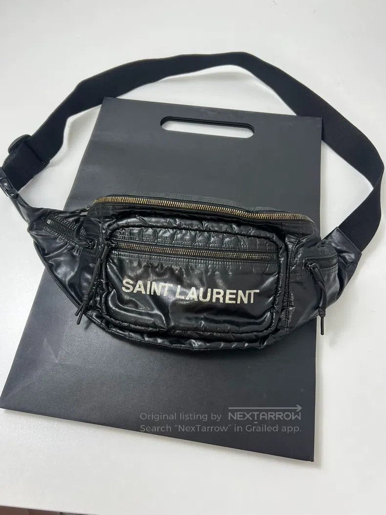 Saint Laurent Paris Saint Laurent Paris Black Glossy Waist Bag Size ONE SIZE - 1 Thumbnail
