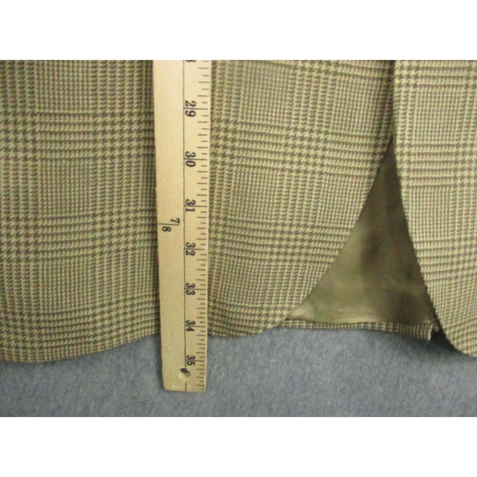 Polo Ralph Lauren VINTAGE Polo Ralph Lauren Blazer Men 42L Beige Plaid Sport Coat Made Italy Size US XL / EU 56 / 4 - 5 Thumbnail