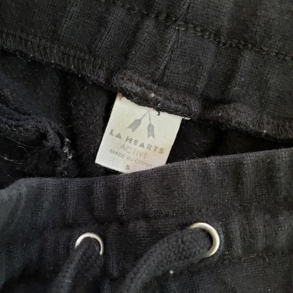 Designer Black LA Hearts Sweat Short Size 28" / US 6 / IT 42 - 3 Thumbnail