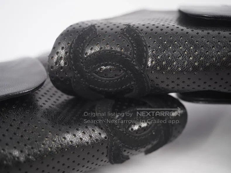 Chanel Chanel Black suede patchwork hollowed-out leather boots Size US 7 / IT 37 - 6 Thumbnail