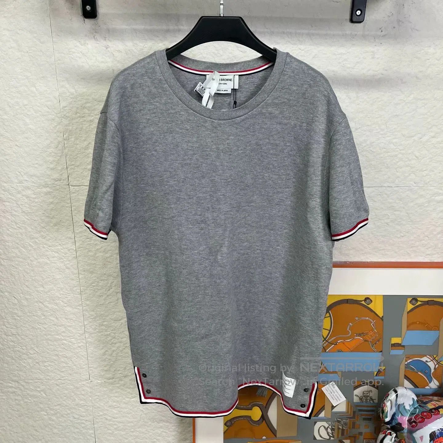 Thom Browne Thom Browne Gray Striped Short-Sleeve. Size US XXL / EU 58 / 5 - 1 Thumbnail