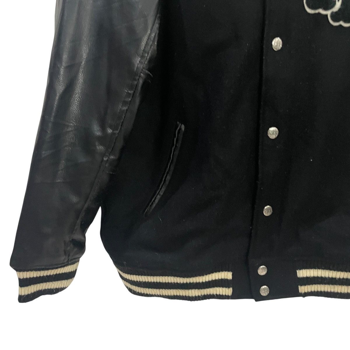 Alphanumeric Vintage Alphanumeric Spellout Big Logo Varsity Jacket Size US L / EU 52-54 / 3 - 3 Thumbnail