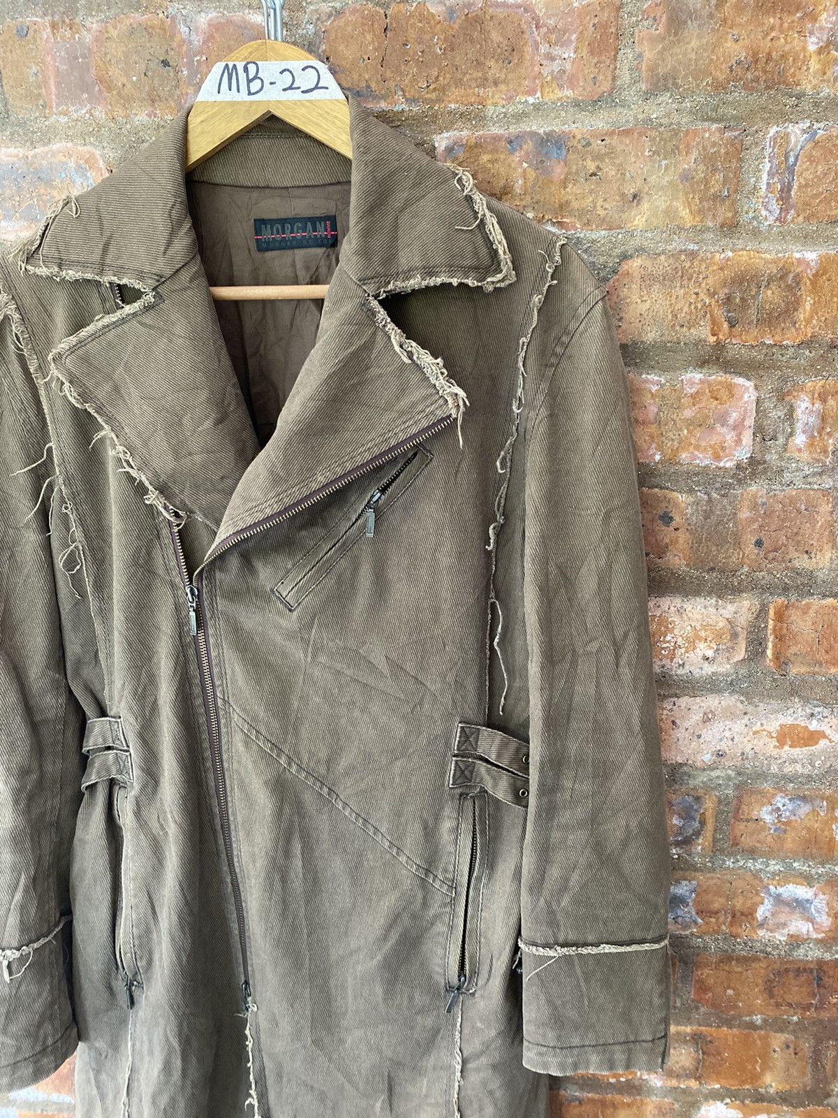 Morgan Homme 2000s Morgan Home Unfinished Fringe Hem Jacket Size US M / EU 48-50 / 2 - 5 Thumbnail