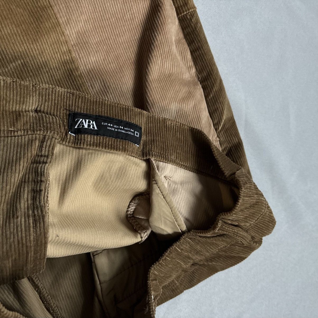 Zara Zara corduroy pant multicolor 34 streetwear casual brown Size US 34 / EU 50 - 4 Thumbnail