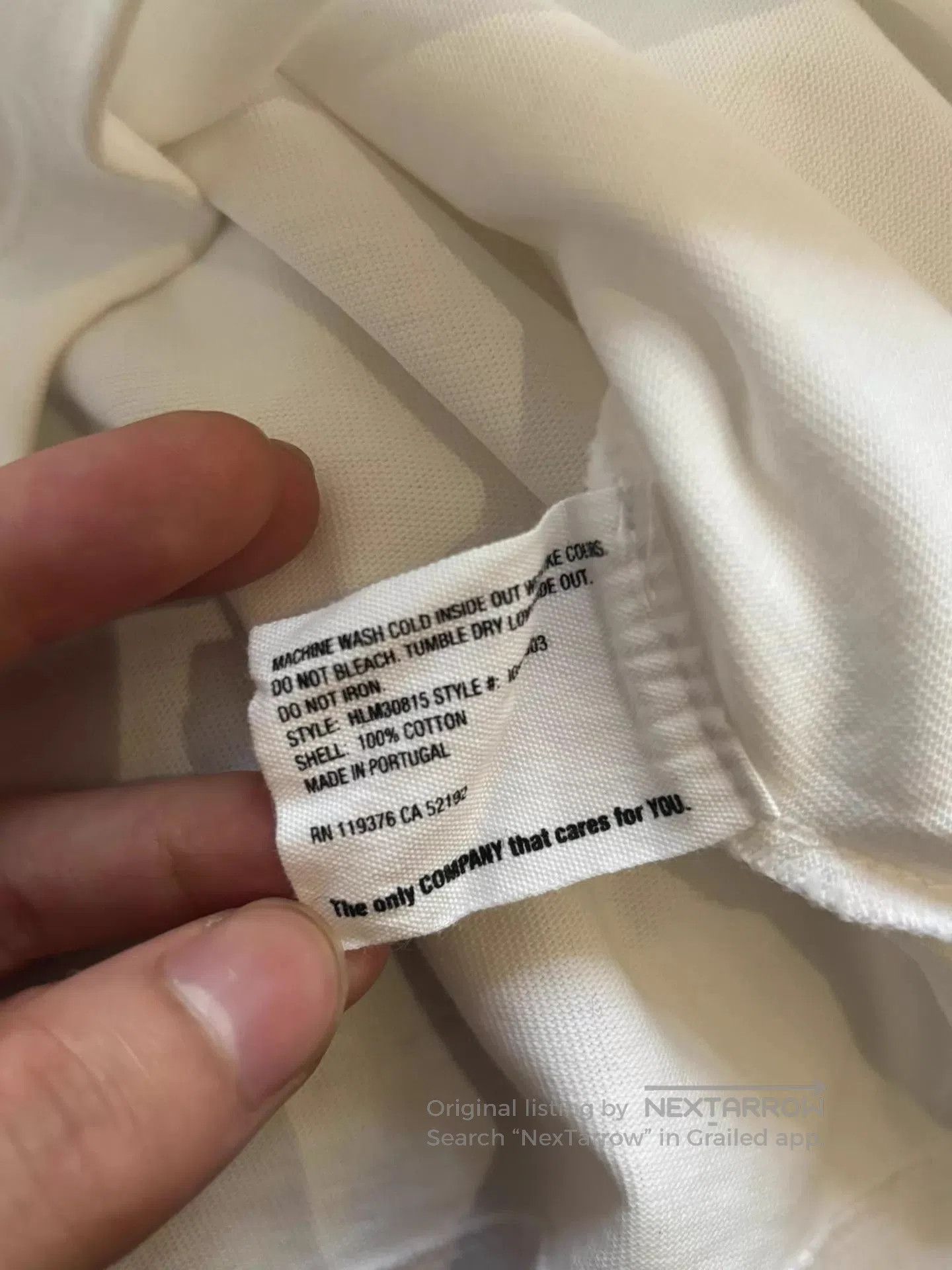 Helmut Lang White Long Sleeve Graphic Print Shirt. Size US S / EU 44-46 / 1 - 6 Thumbnail