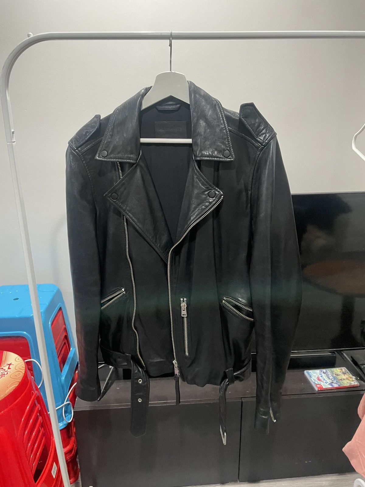 Black Biker Leather Jacket