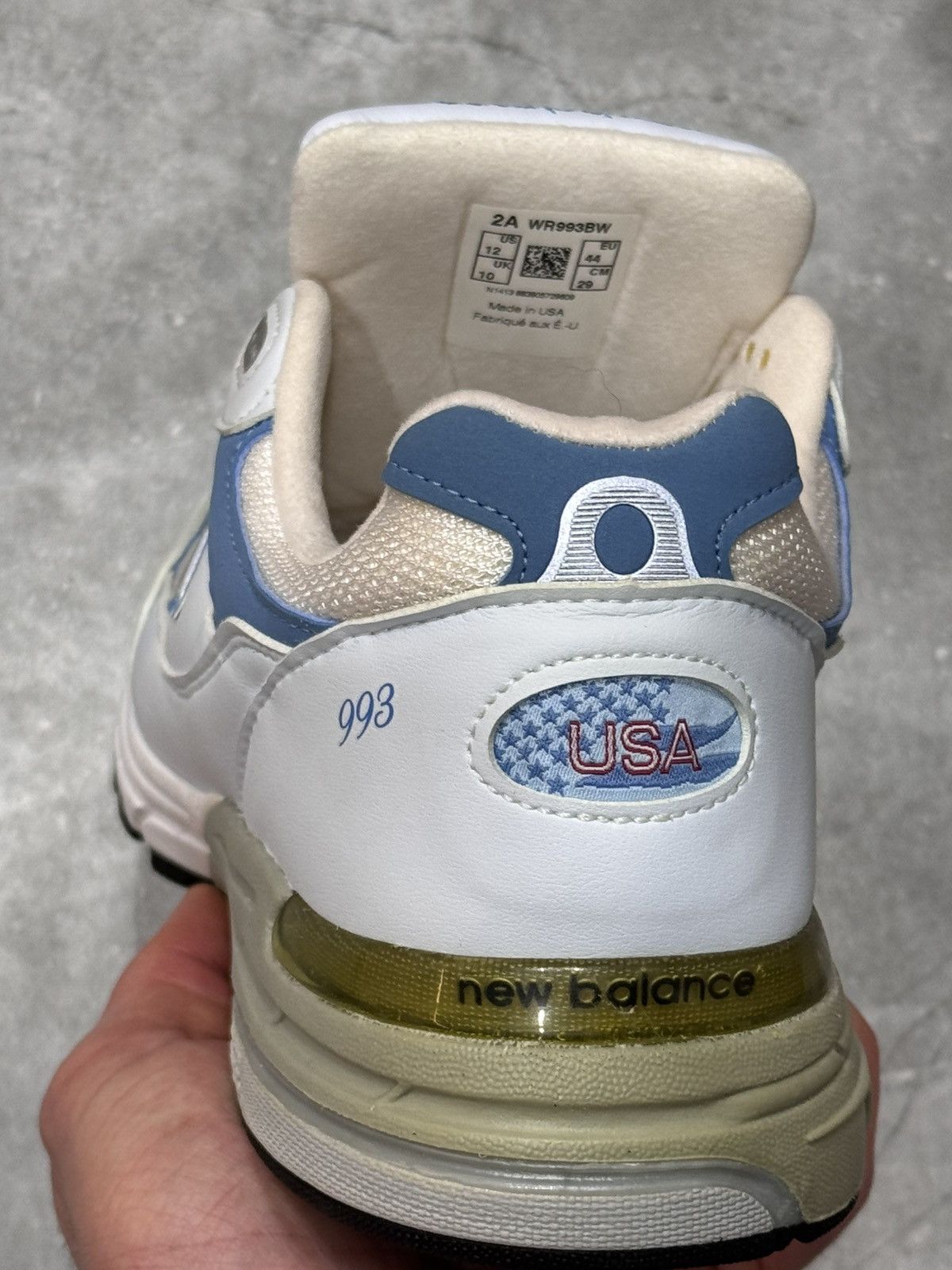 New Balance New balance 993 white blue Size US 10 / EU 43 - 5 Thumbnail
