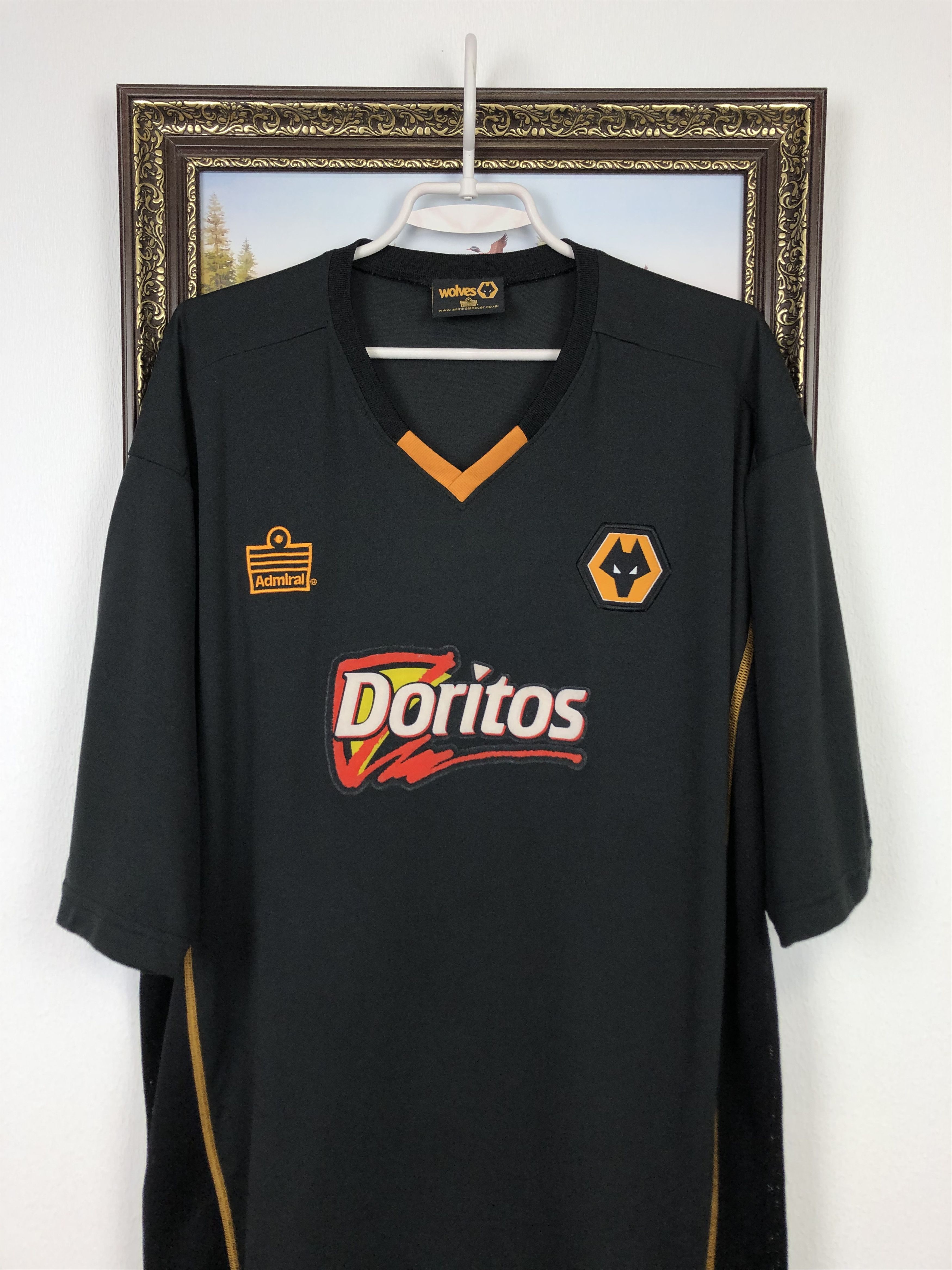 Vintage Wolverhampton Wanderers football shirt Wolves Soccer Tee Size US XL / EU 56 / 4 - 2 Thumbnail