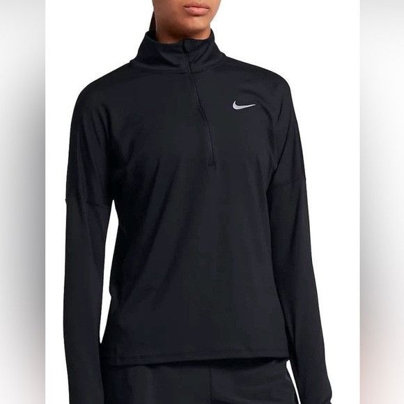 Nike NIKE Womens Dry Element 1/2 Zip Running Top Sz Large L Size L / US 10 / IT 46 - 1 Thumbnail