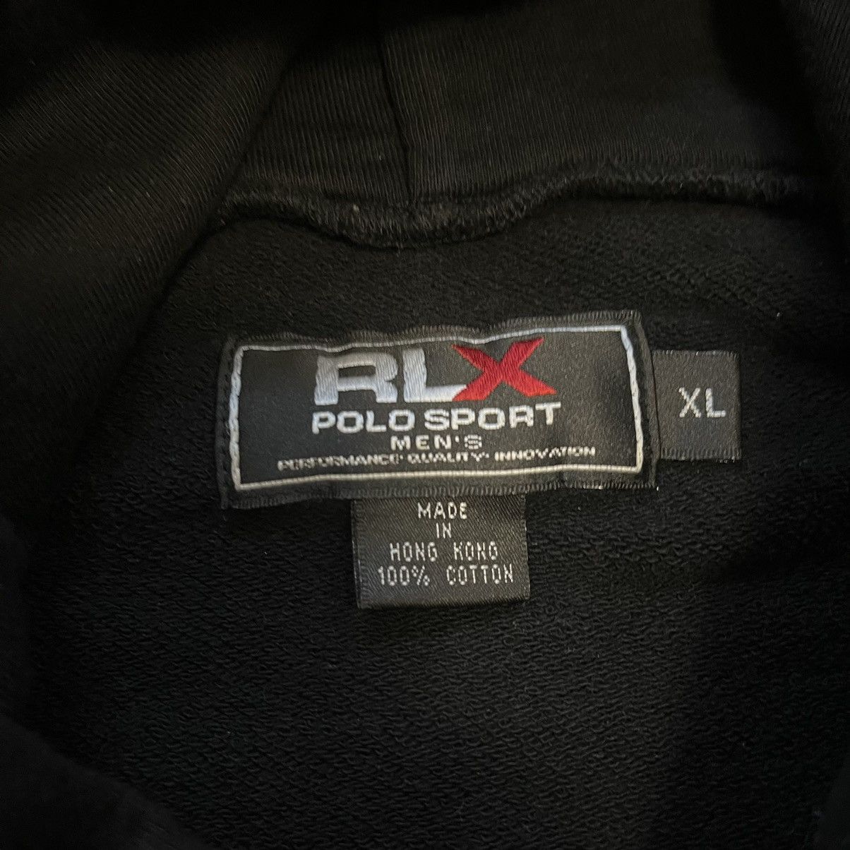 Polo Ralph Lauren × RLX Ralph Lauren × Vintage Vintage RLX Polo Sport Center Logo XL Hoodie Sweatshirt Size US XL / EU 56 / 4 - 10 Thumbnail