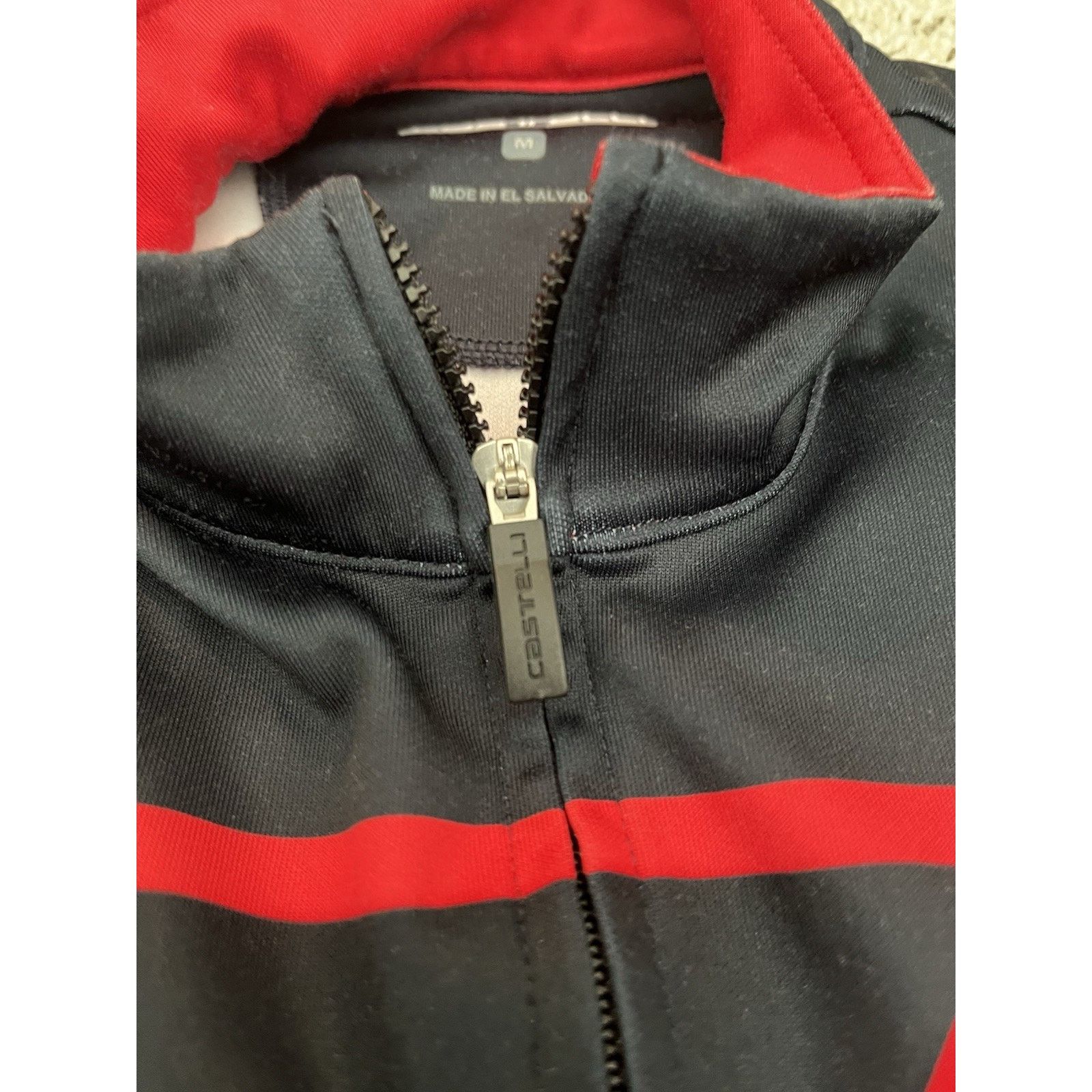 Other Castelli Long Sleeve Cycling Jersey Medium Black Red Zip Size US M / EU 48-50 / 2 - 11 Thumbnail