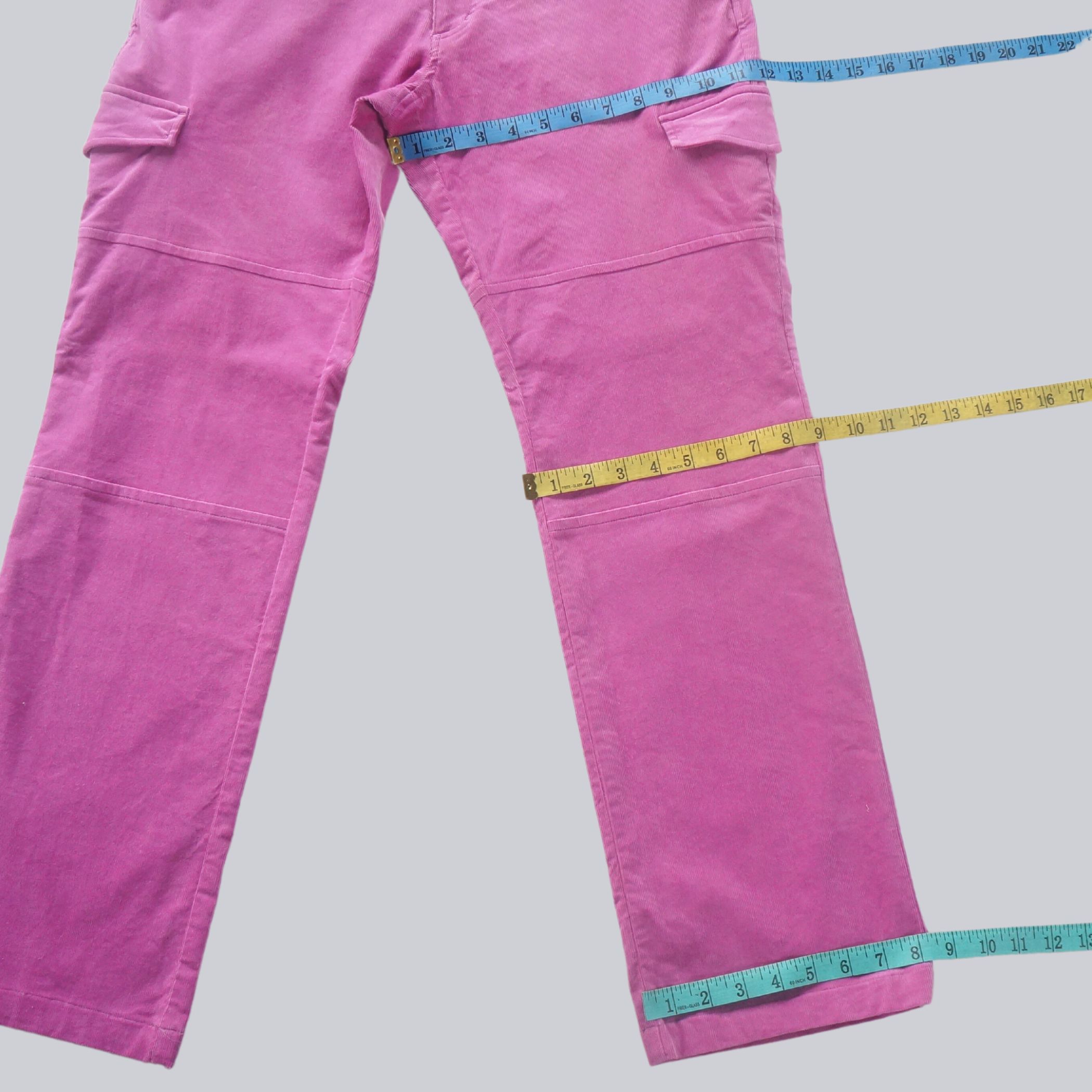 Kappa Kappa Pink Multi Pockets Cargo Corduroy Pants Size 30" / US 8 / IT 44 - 13 Thumbnail