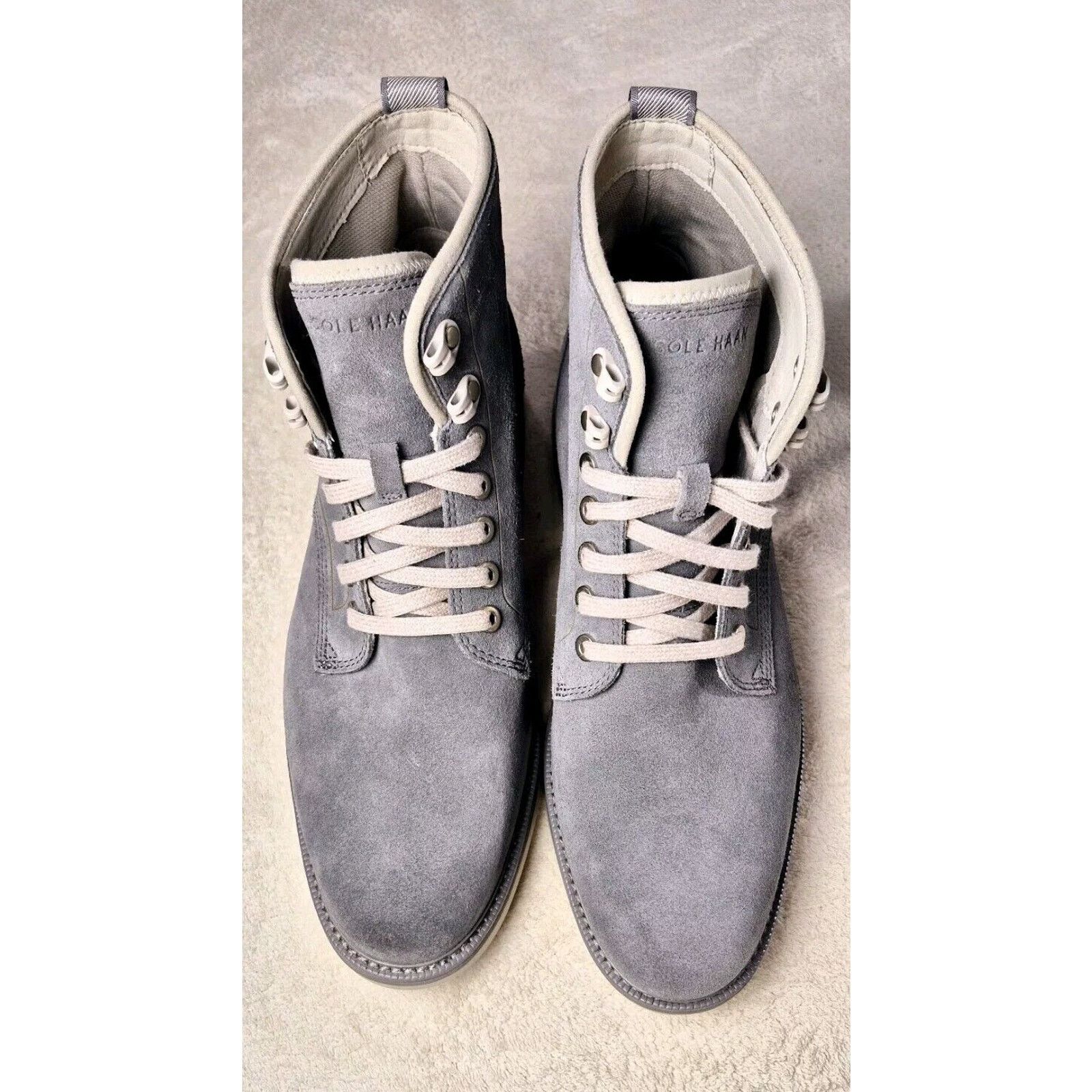 Cole Haan Cole Haan Grand 360 Grey Men's Suede Boots High Shoes 9.5 M Size US 9.5 / EU 42-43 - 2 Thumbnail