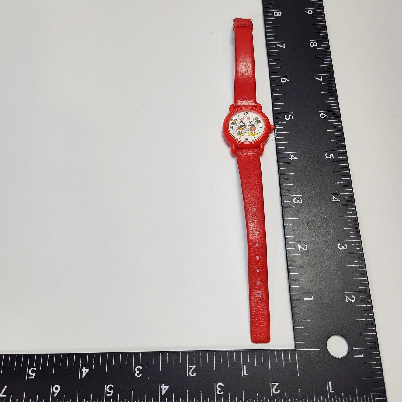 Disney Vintage Mickey Mouse Minnie Lorus Watch w Box Red Size ONE SIZE - 5 Thumbnail