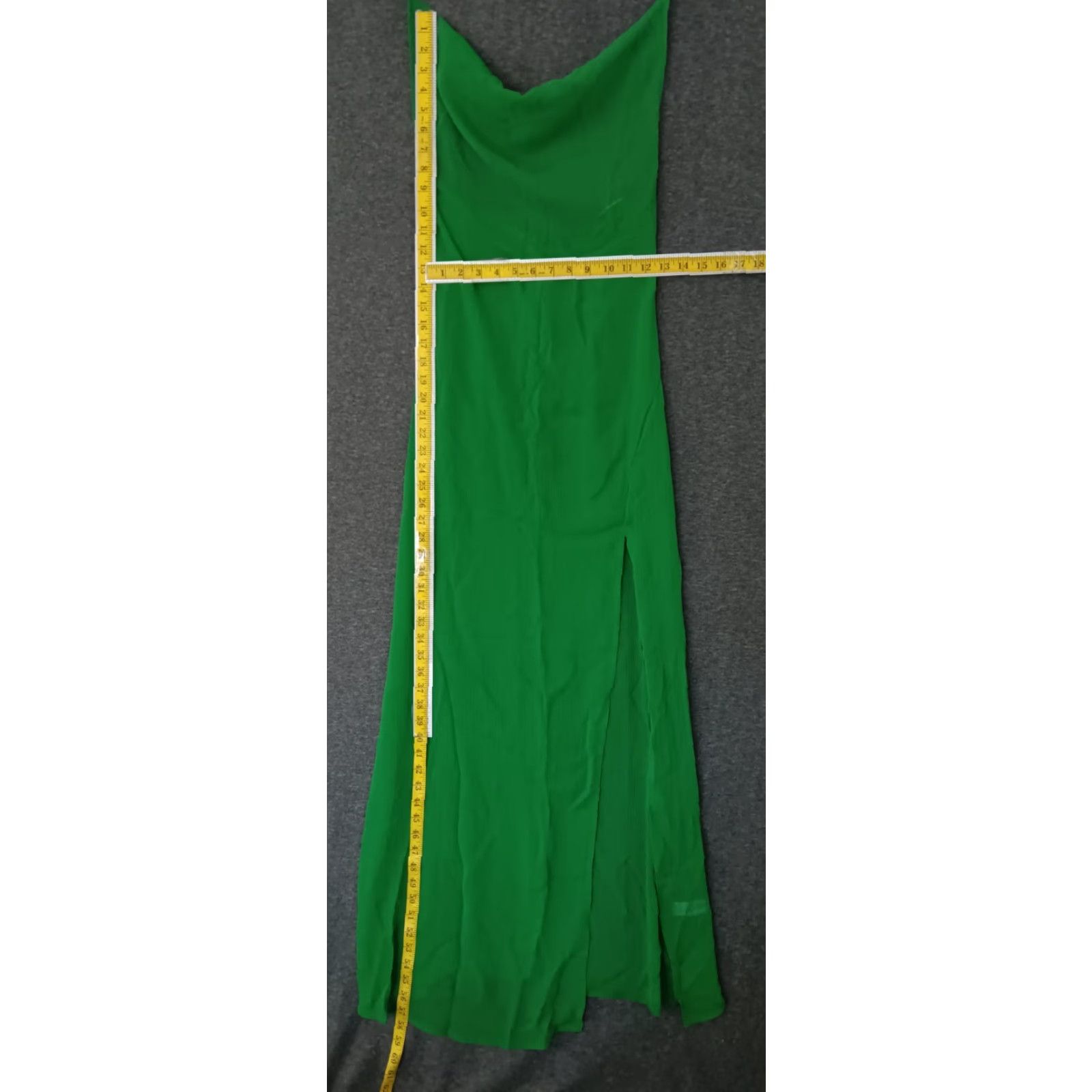 Vintage Toluca Swim Green Maxi Cover Up XS Cowl Neck Sheer Dress Women Beach Casual Size XS / US 0-2 / IT 36-38 - 4 Thumbnail