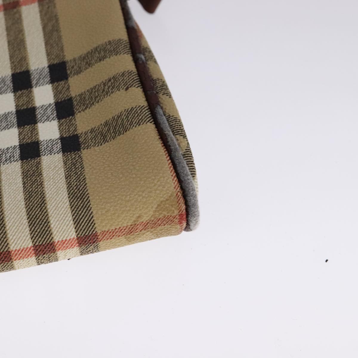 Burberry Burberry Nova Check Shoulder Bag Pvc Beige Brown Gold Size ONE SIZE - 16 Thumbnail
