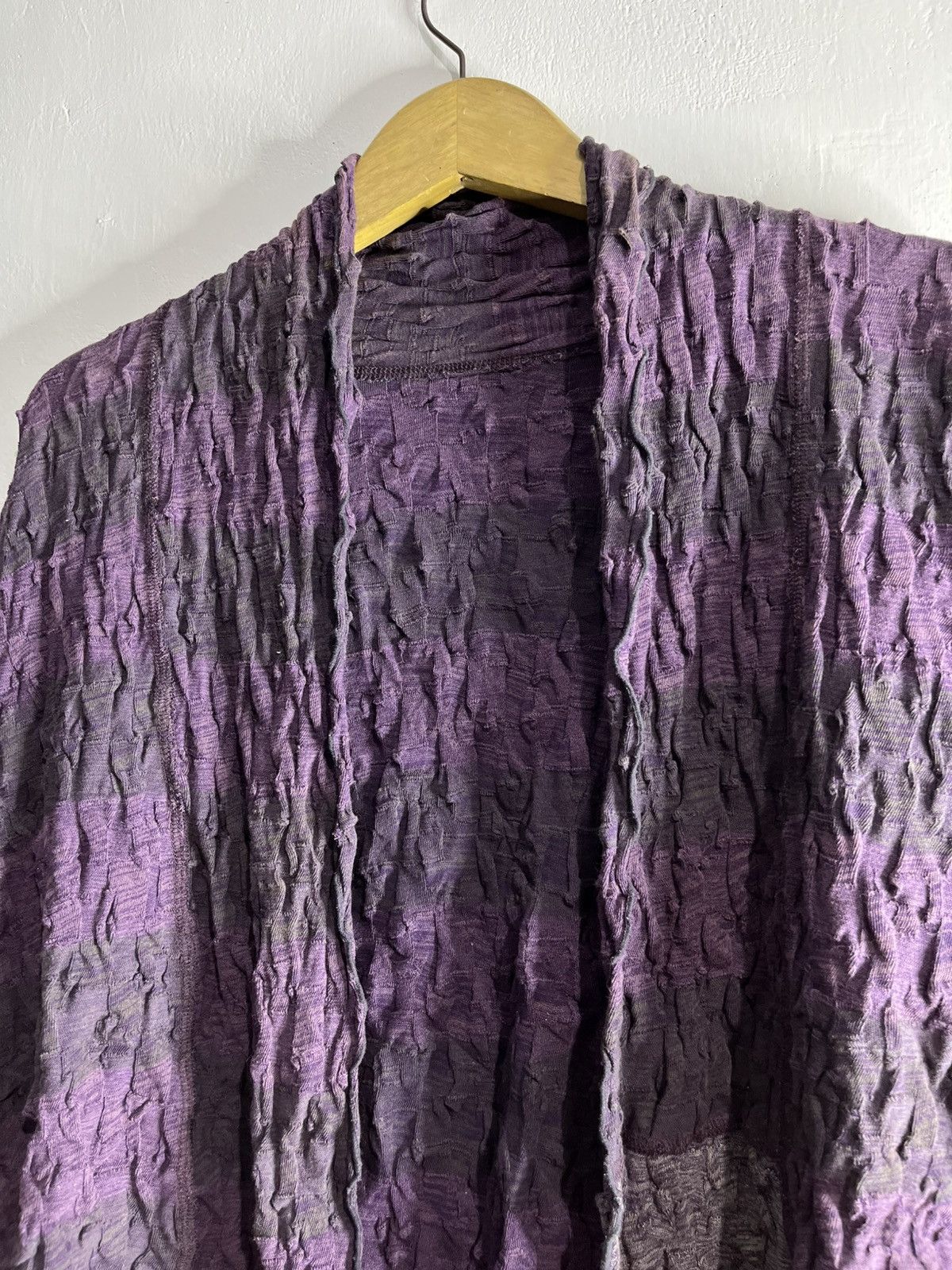 Designer Vintage jurgen lehl pleated knit striped cardigan Size US M / EU 48-50 / 2 - 3 Thumbnail