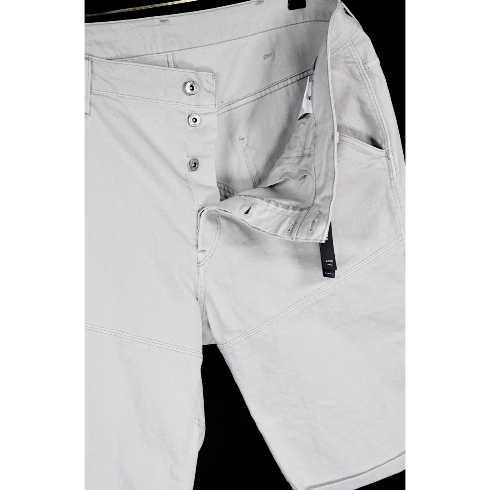 G-Star G-Star RAW 5621 3D TAPERED 1/2 INZA STRETCH DENIM SHORTS Gray 40 Mens Jeans Classic Casual Short Denim Waist 53 cm Inseam 29 cm Size US 40 / EU 56 - 4 Thumbnail