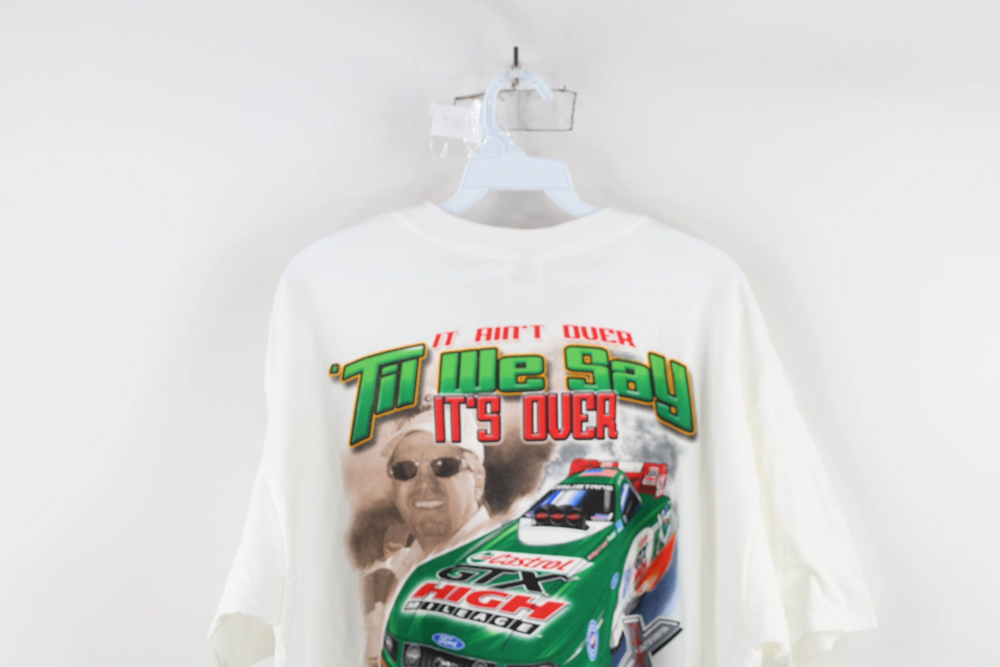 Vintage Deadstock Vintage Y2k 2007 John Force NHRA Racing T-Shirt Size US XL / EU 56 / 4 - 13 Thumbnail