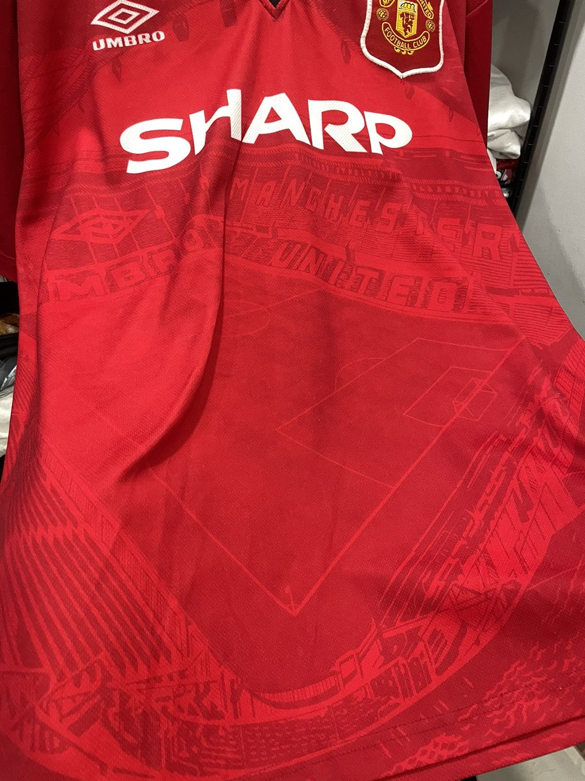 Umbro Manchester United Home Kit 1994/96 Size US XL / EU 56 / 4 - 8 Thumbnail