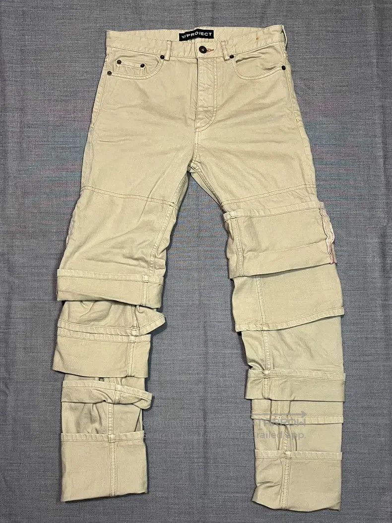 Y/Project Y/PROJECT Size XXS Folding jeans and laminated trousers Size US 26 / EU 42 - 2 Thumbnail