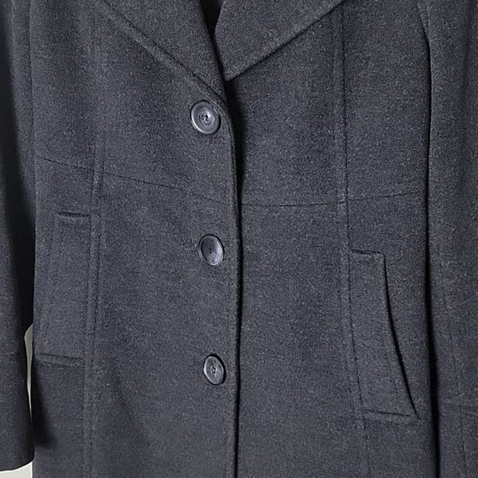 DKNY DKNY Wool Cashmere Blend Overcoat Size M / US 6-8 / IT 42-44 - 4 Thumbnail