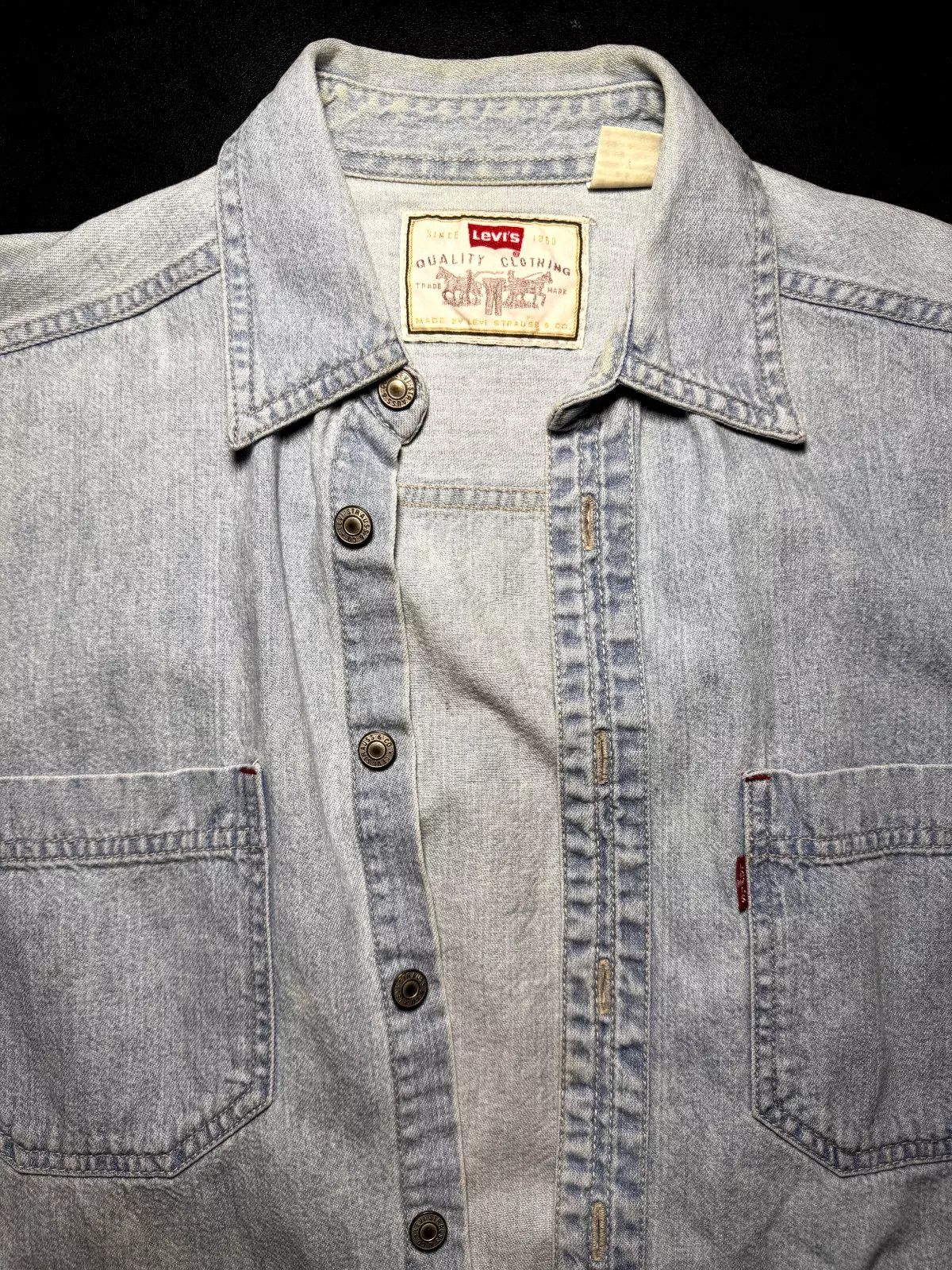 Levi's Men's Vintage Levi's WPL 423 Light Blue Denim Trucker Jacket Size US S / EU 44-46 / 1 - 2 Thumbnail