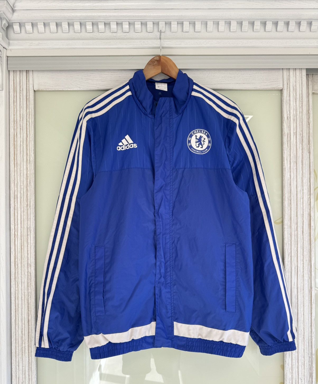 Adidas Adidas Chelsea 2015-2016 Soccer Track Jacket Football Shirt Size US S / EU 44-46 / 1 - 1 Thumbnail