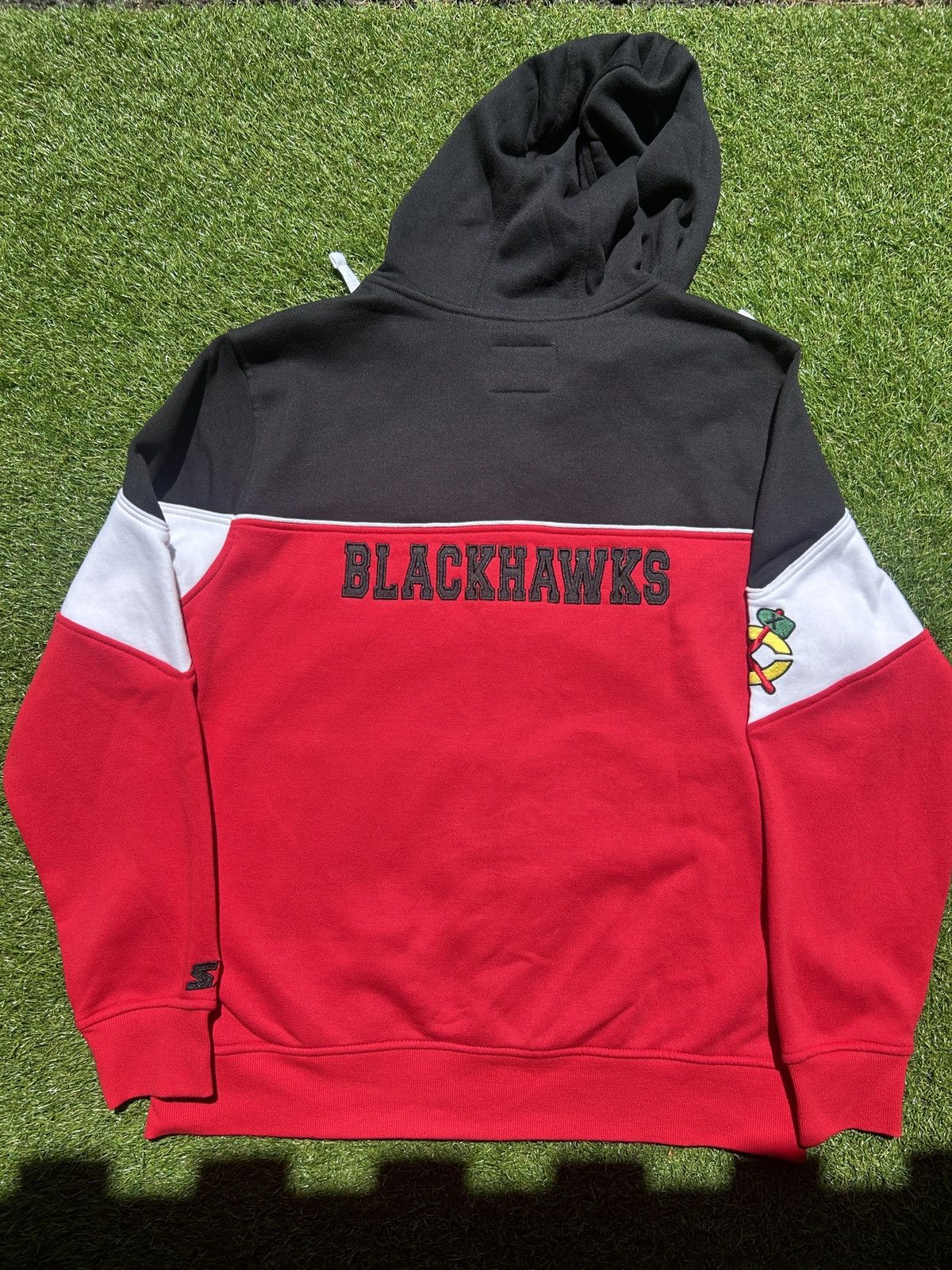Starter Chicago Blackhawks Starter Full Zip Hoodie Size US XL / EU 56 / 4 - 5 Thumbnail