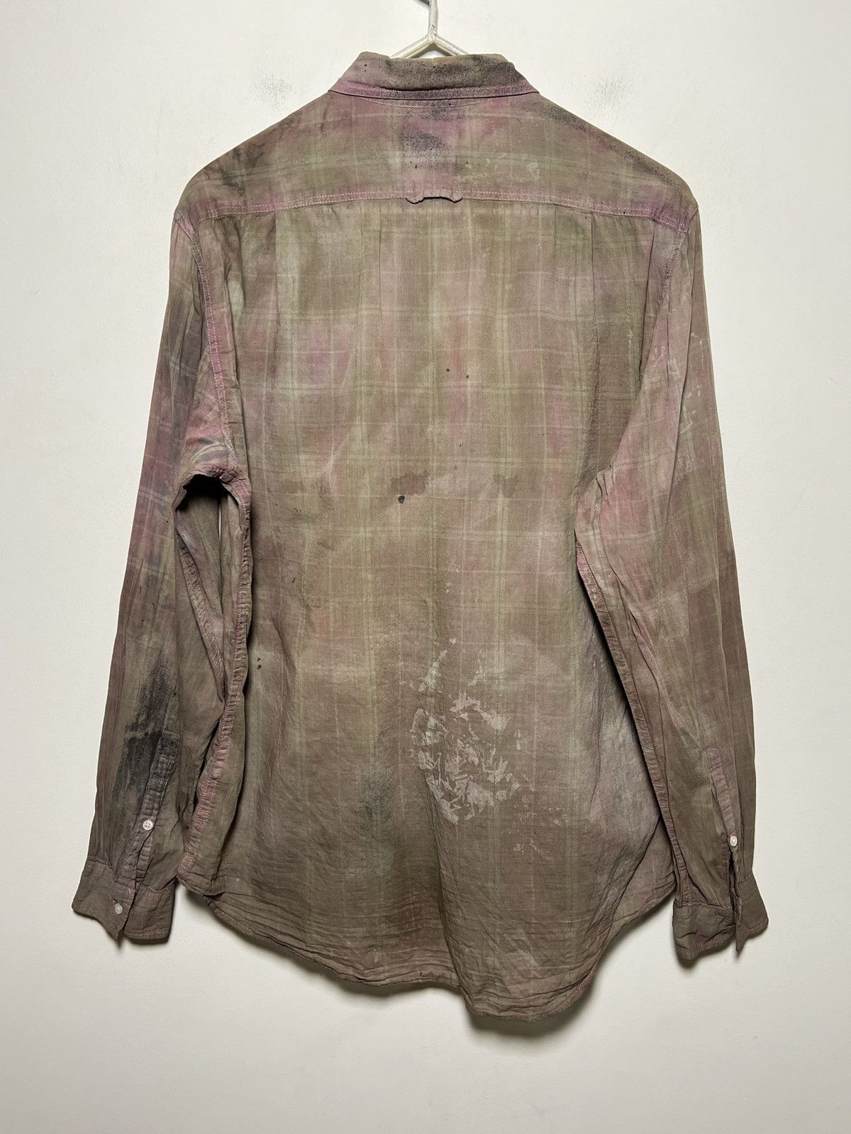 Acne Studios Acne Studios distressed and artfully chaotic painted shirt Size US M / EU 48-50 / 2 - 12 Thumbnail