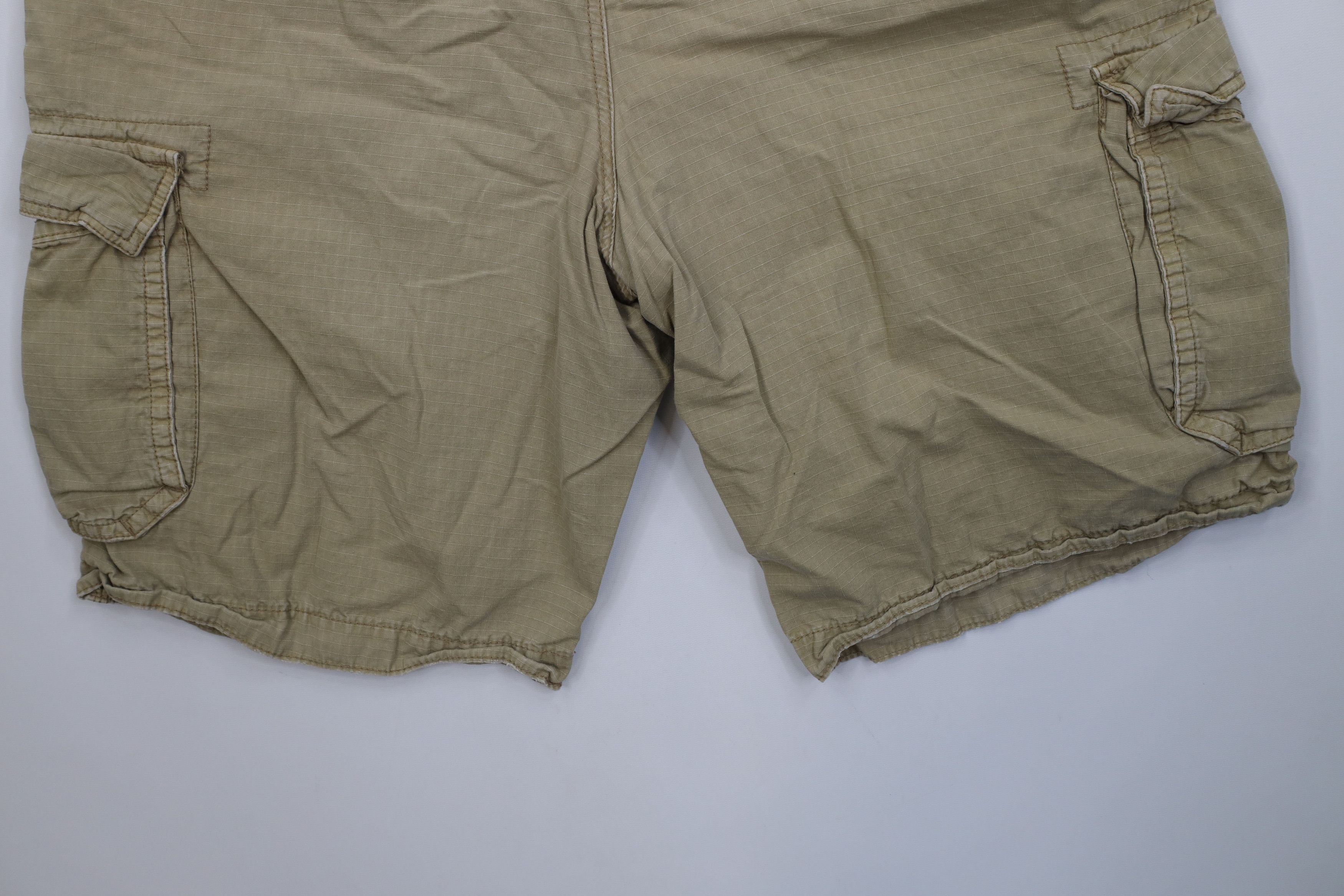 American Eagle Outfitters Vintage Y2K American Eagle Ripstop Cargo Shorts Beige Brown Size US 38 / EU 54 - 12 Thumbnail