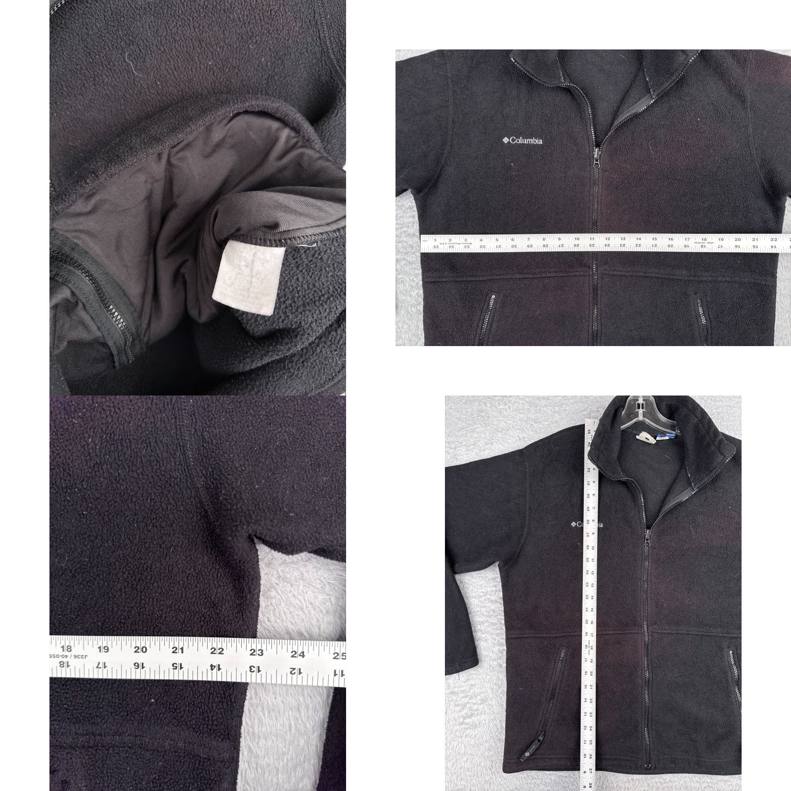 Vintage Columbia Jacket Mens Large Black Full Zip Mock Neck Fleece Polyester Hike Walk Size US L / EU 52-54 / 3 - 8 Thumbnail