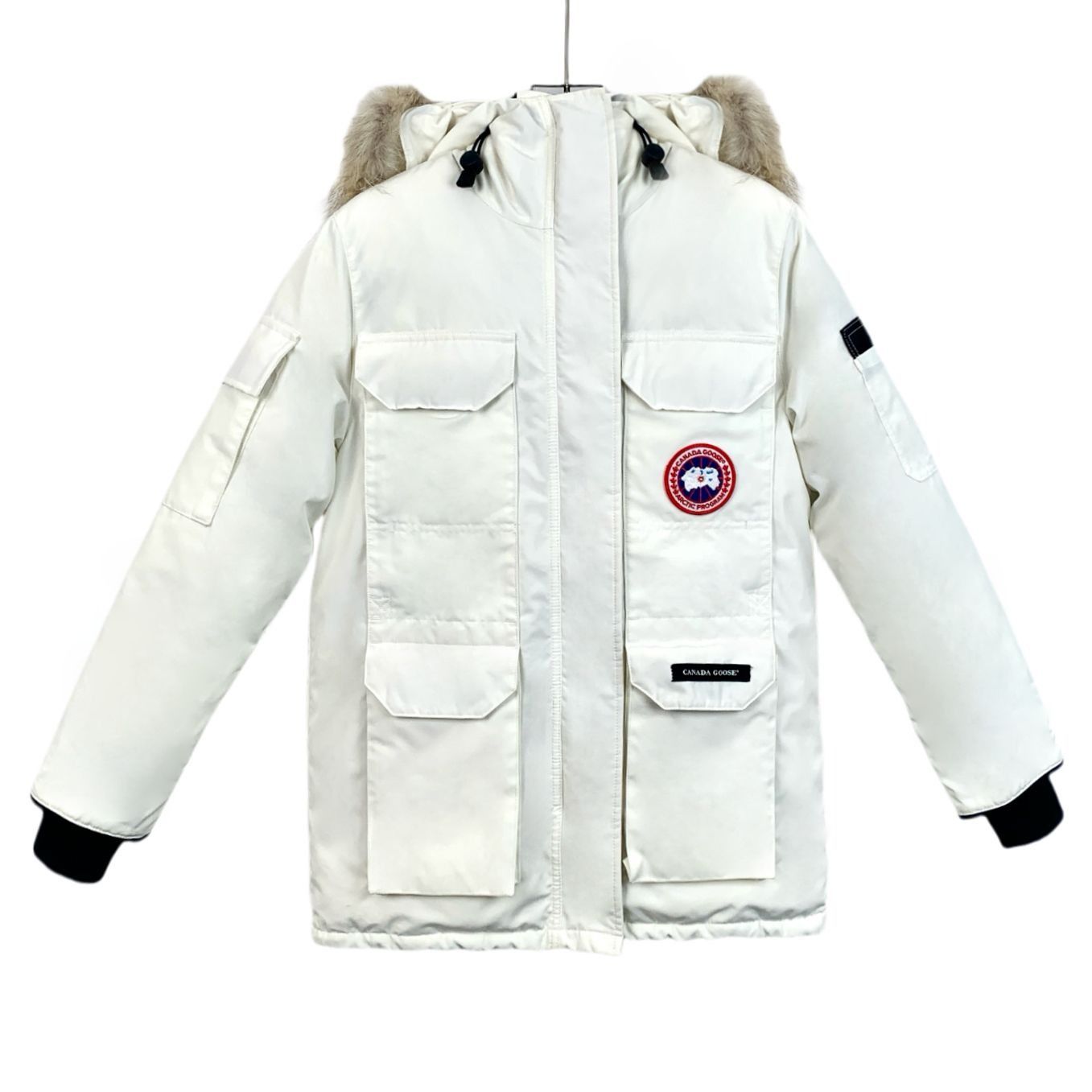 Canada Goose Canada Goose Expedition Series White Fur Hooded Down Jacket Size XS / US 0-2 / IT 36-38 - 1 Thumbnail